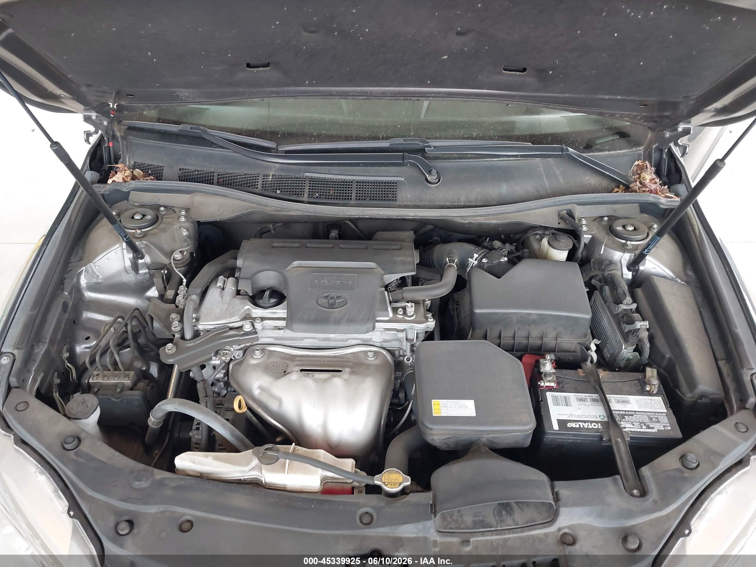 2015 Toyota Camry Le Серый vin: 4T1BF1FK9FU105154