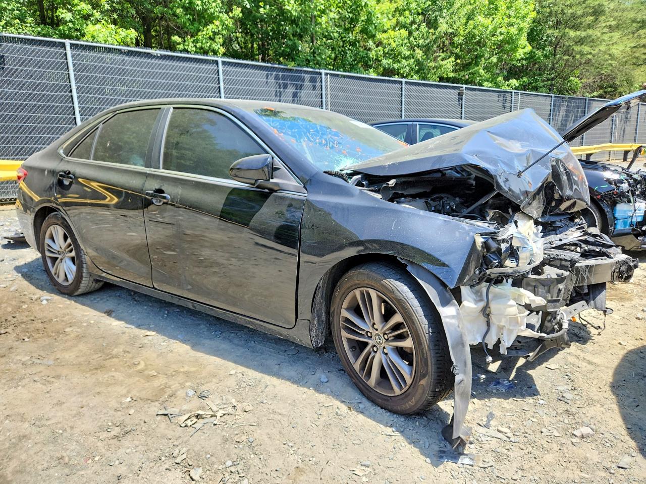 2015 Toyota Camry Se Black vin: 4T1BF1FK9FU111200