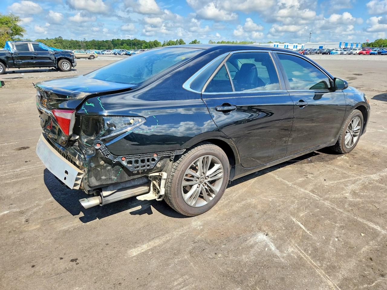 2015 Toyota Camry Se Black vin: 4T1BF1FK9FU476296