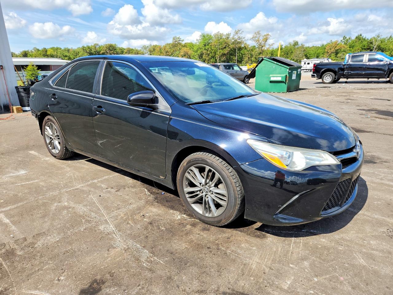 2015 Toyota Camry Se Black vin: 4T1BF1FK9FU476296