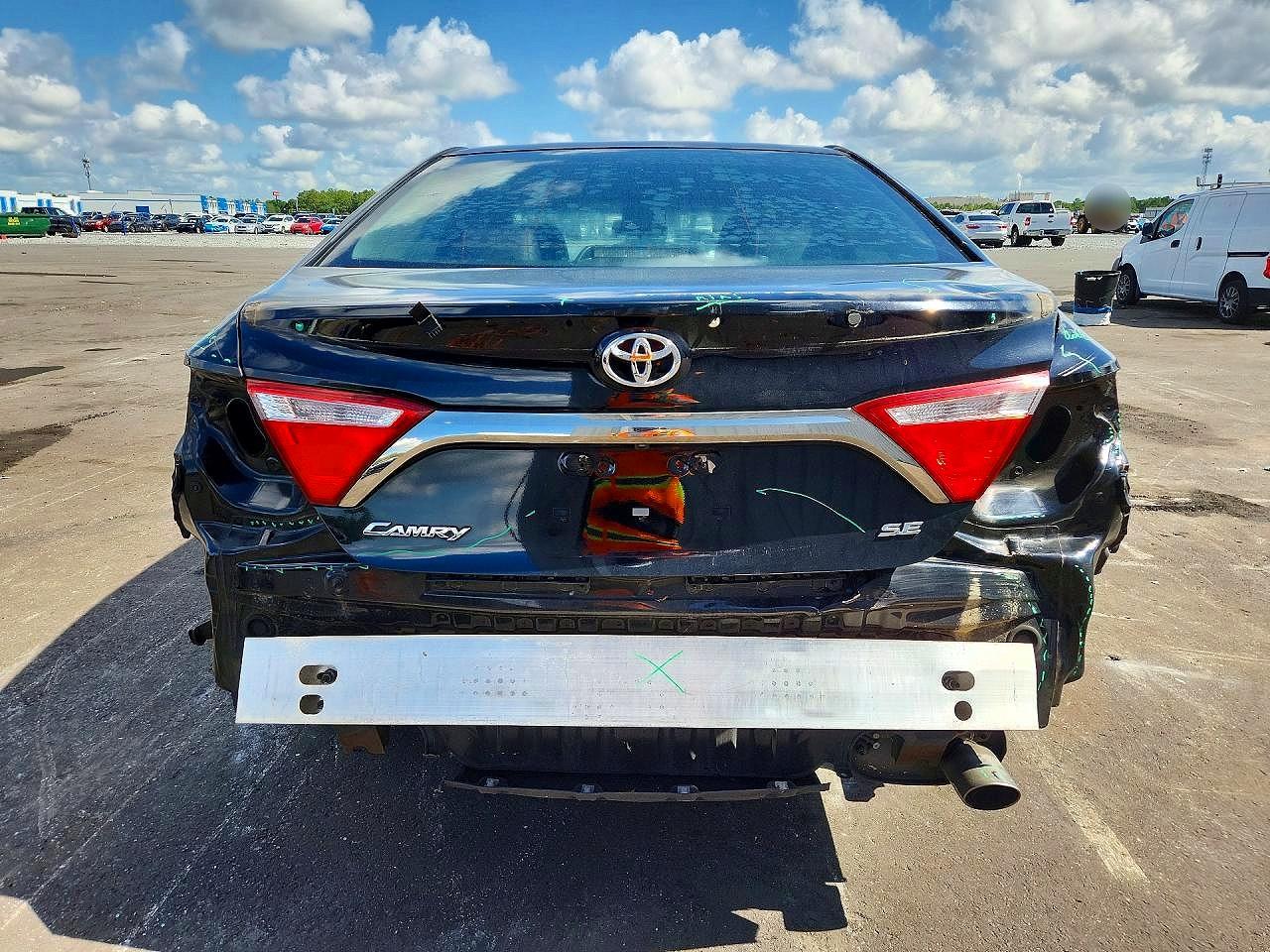 2015 Toyota Camry Se Black vin: 4T1BF1FK9FU476296