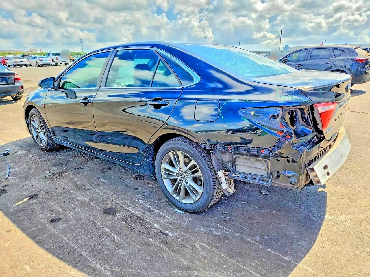 2015 Toyota Camry Se Black vin: 4T1BF1FK9FU476296
