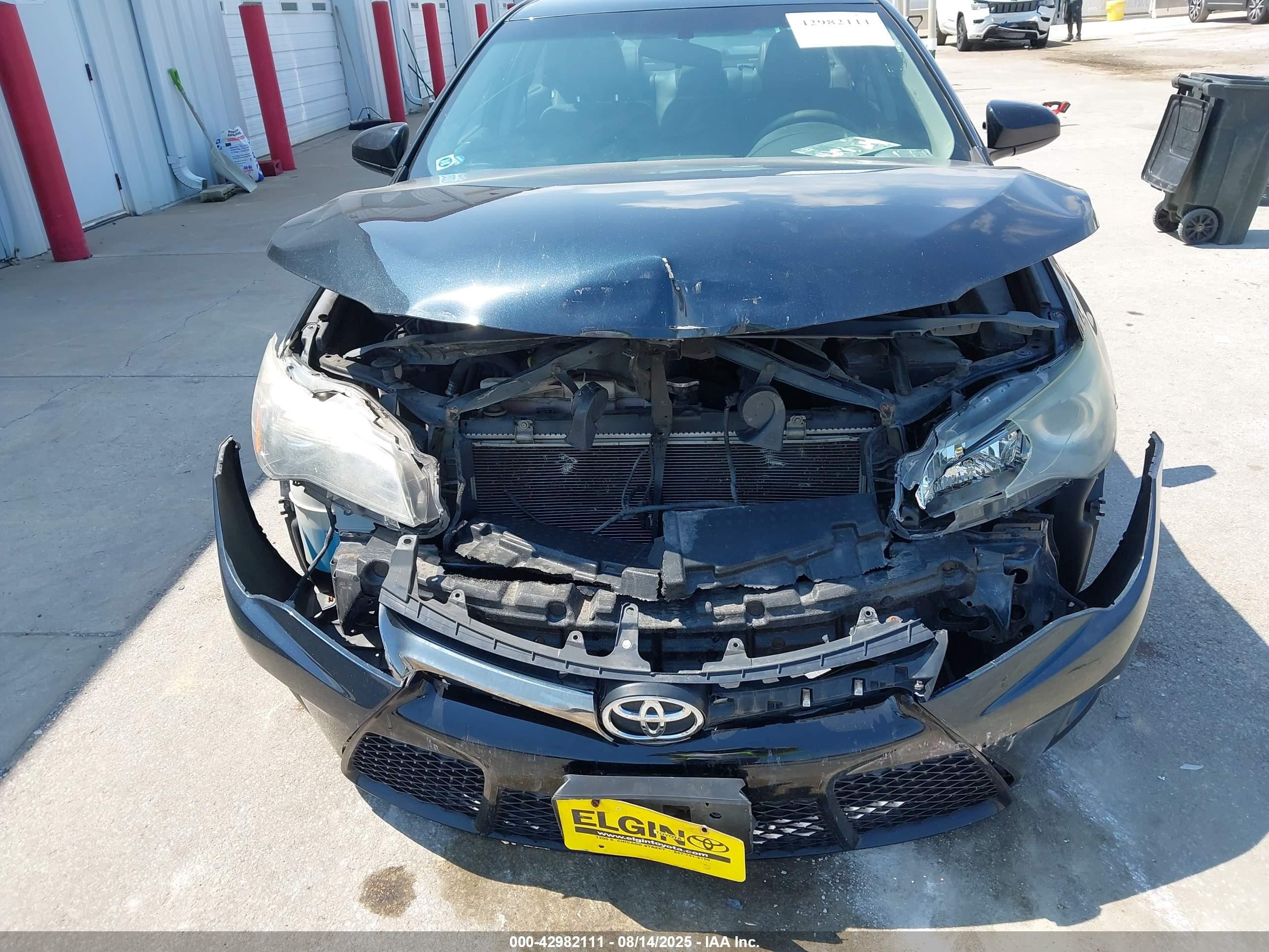 2015 Toyota Camry Se Black vin: 4T1BF1FK9FU487458