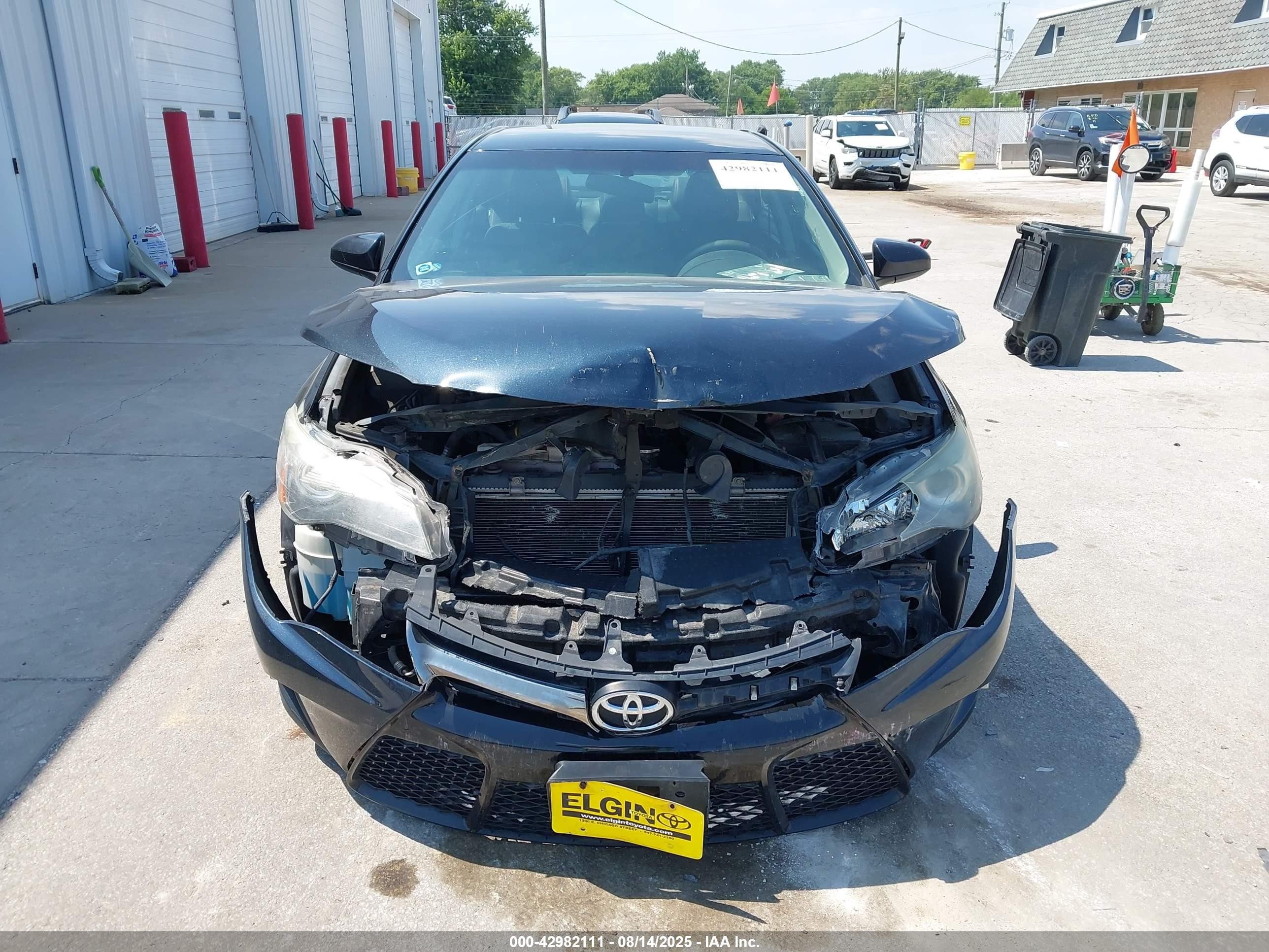 2015 Toyota Camry Se Black vin: 4T1BF1FK9FU487458