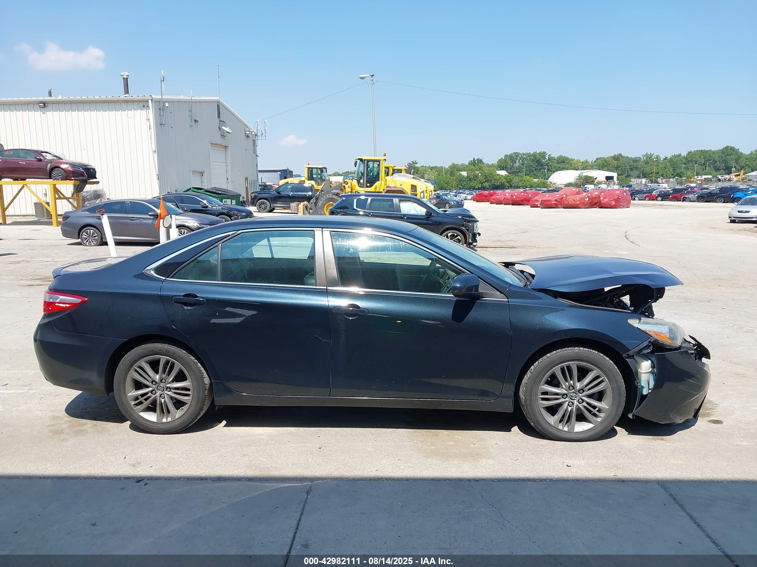 2015 Toyota Camry Se Black vin: 4T1BF1FK9FU487458