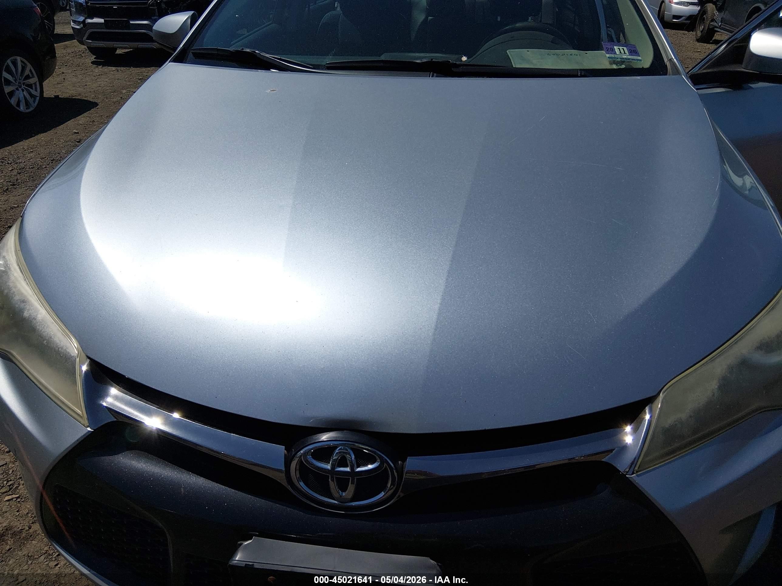 2015 Toyota Camry Se Silver vin: 4T1BF1FK9FU492224