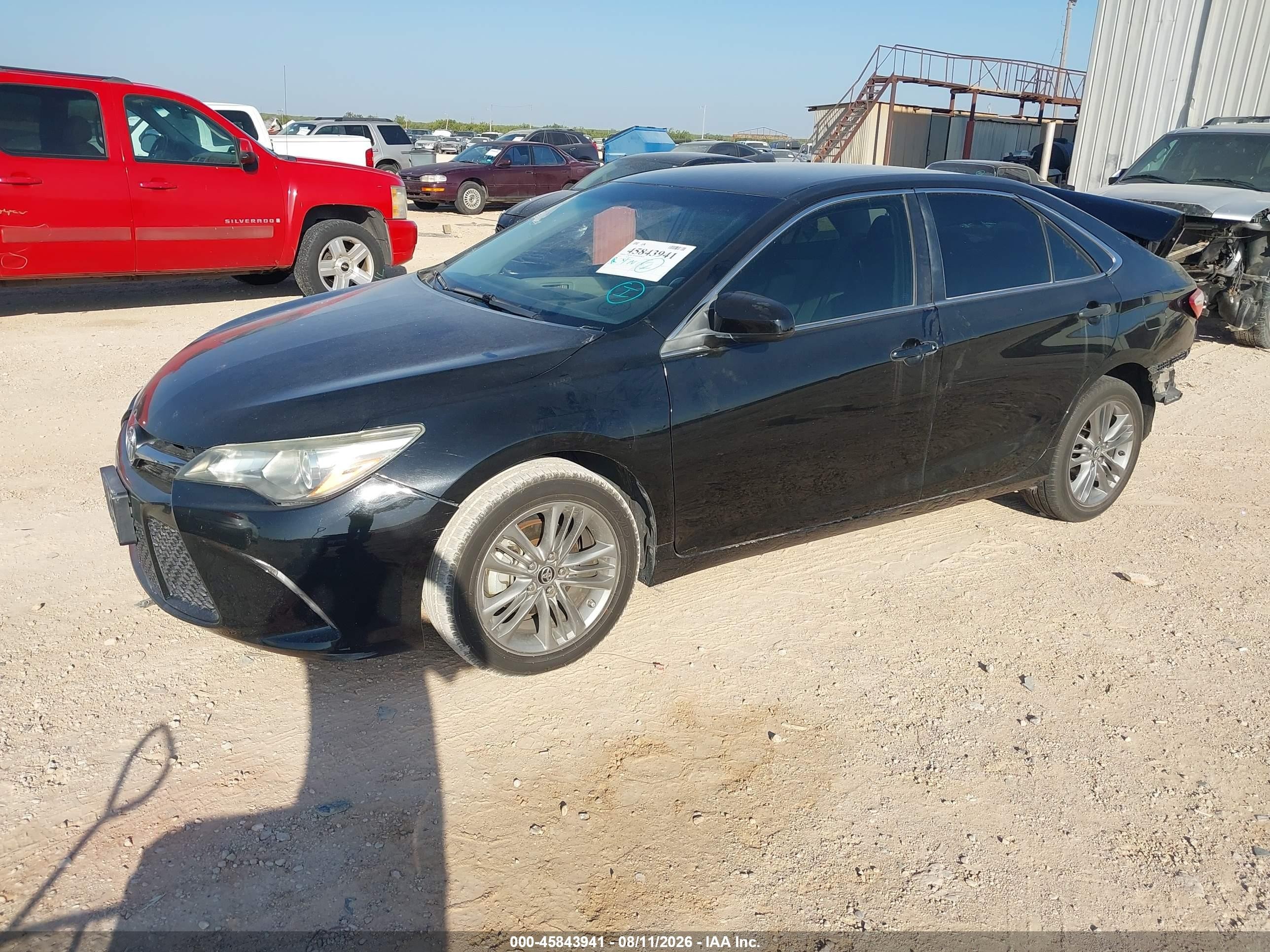 2015 Toyota Camry Se Black vin: 4T1BF1FK9FU499562