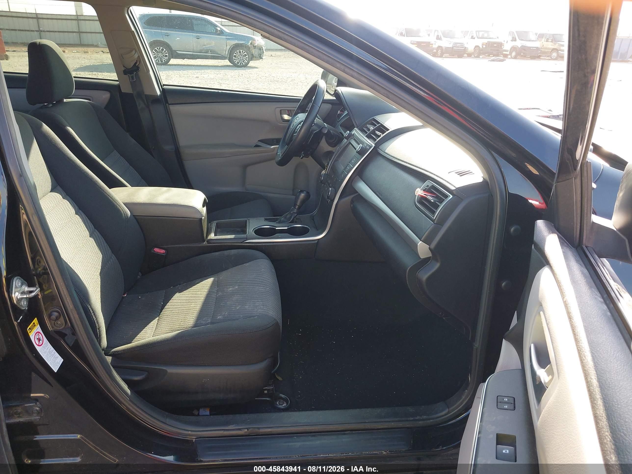 2015 Toyota Camry Se Black vin: 4T1BF1FK9FU499562