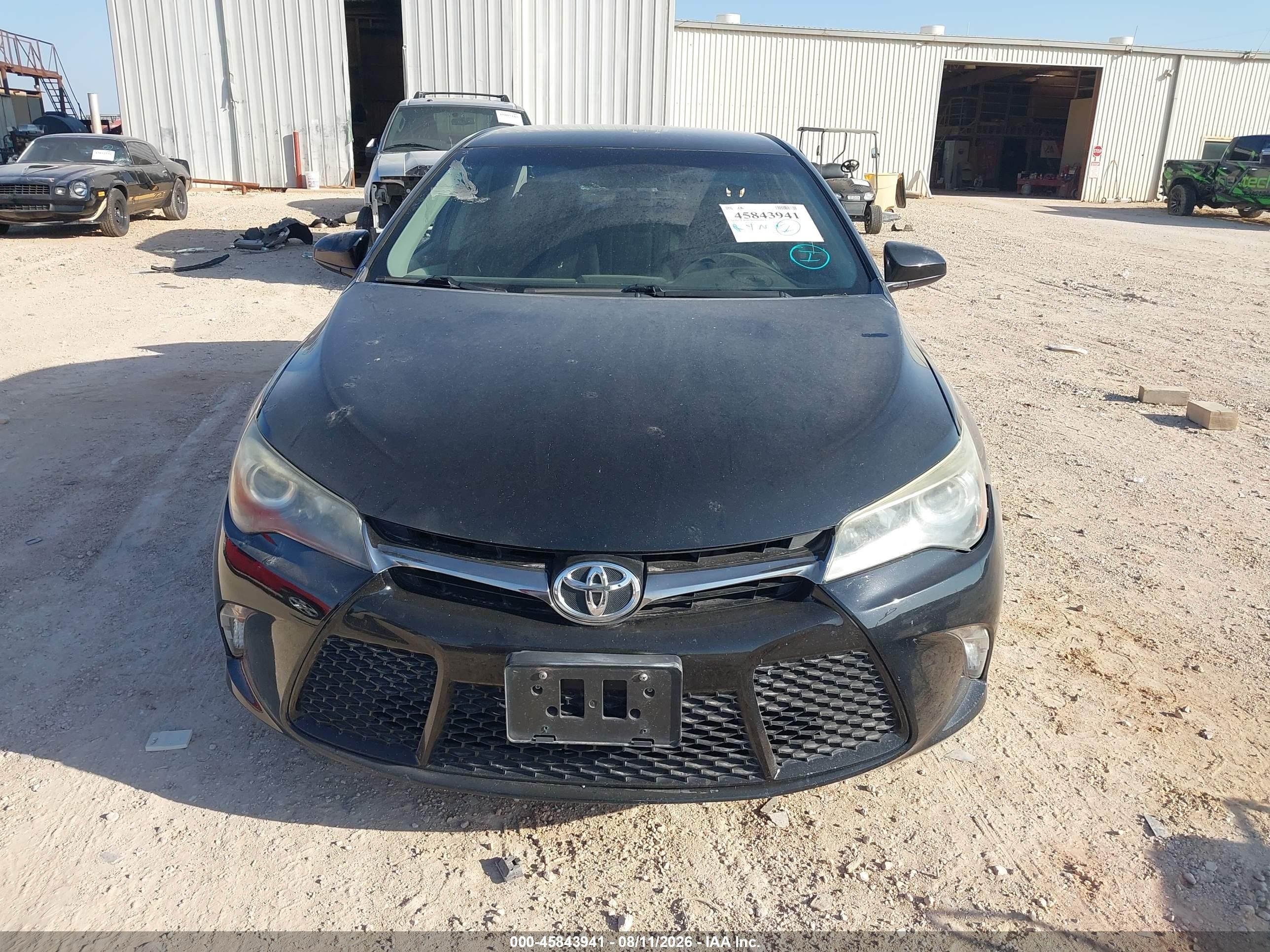 2015 Toyota Camry Se Black vin: 4T1BF1FK9FU499562