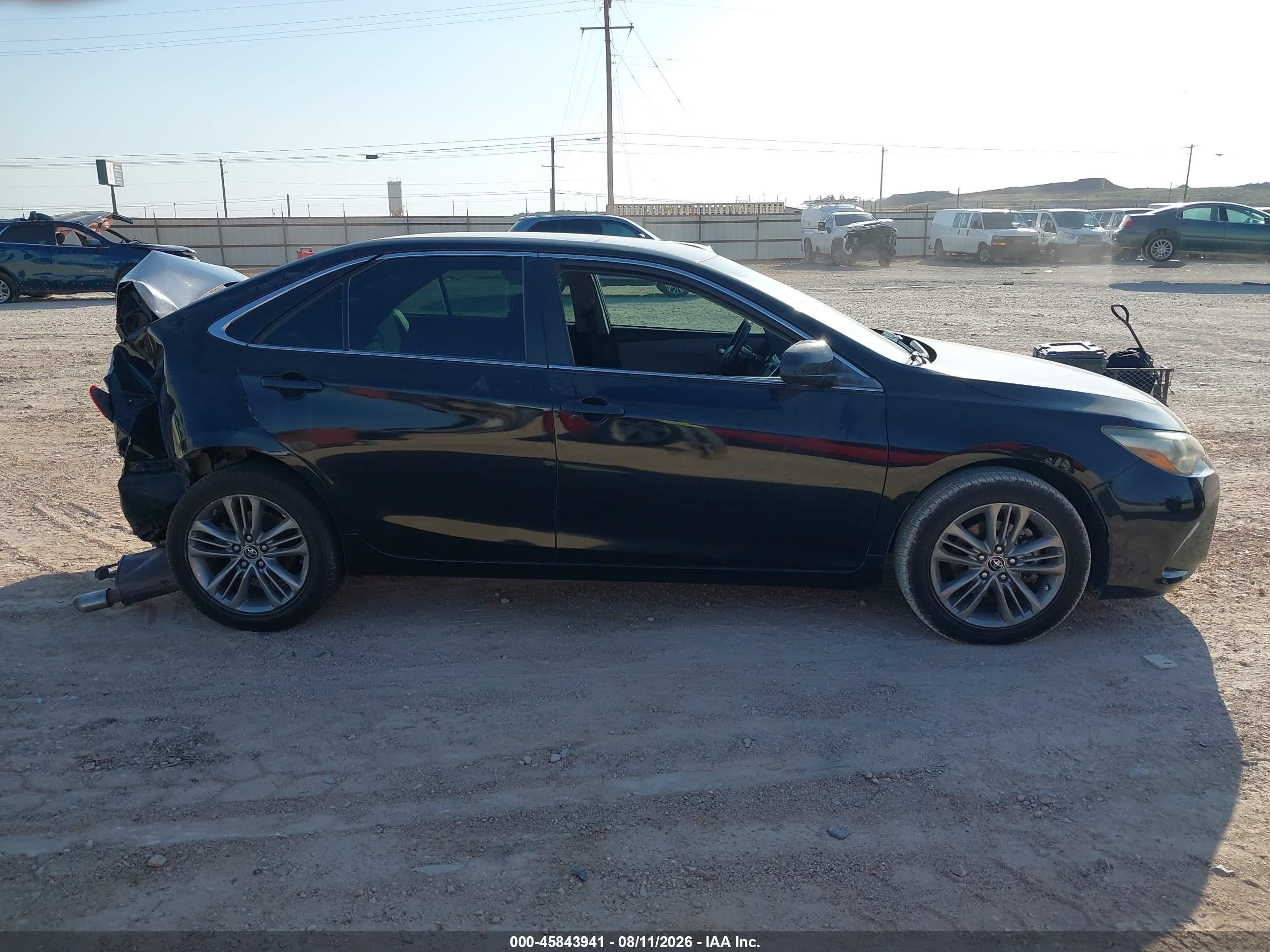 2015 Toyota Camry Se Black vin: 4T1BF1FK9FU499562