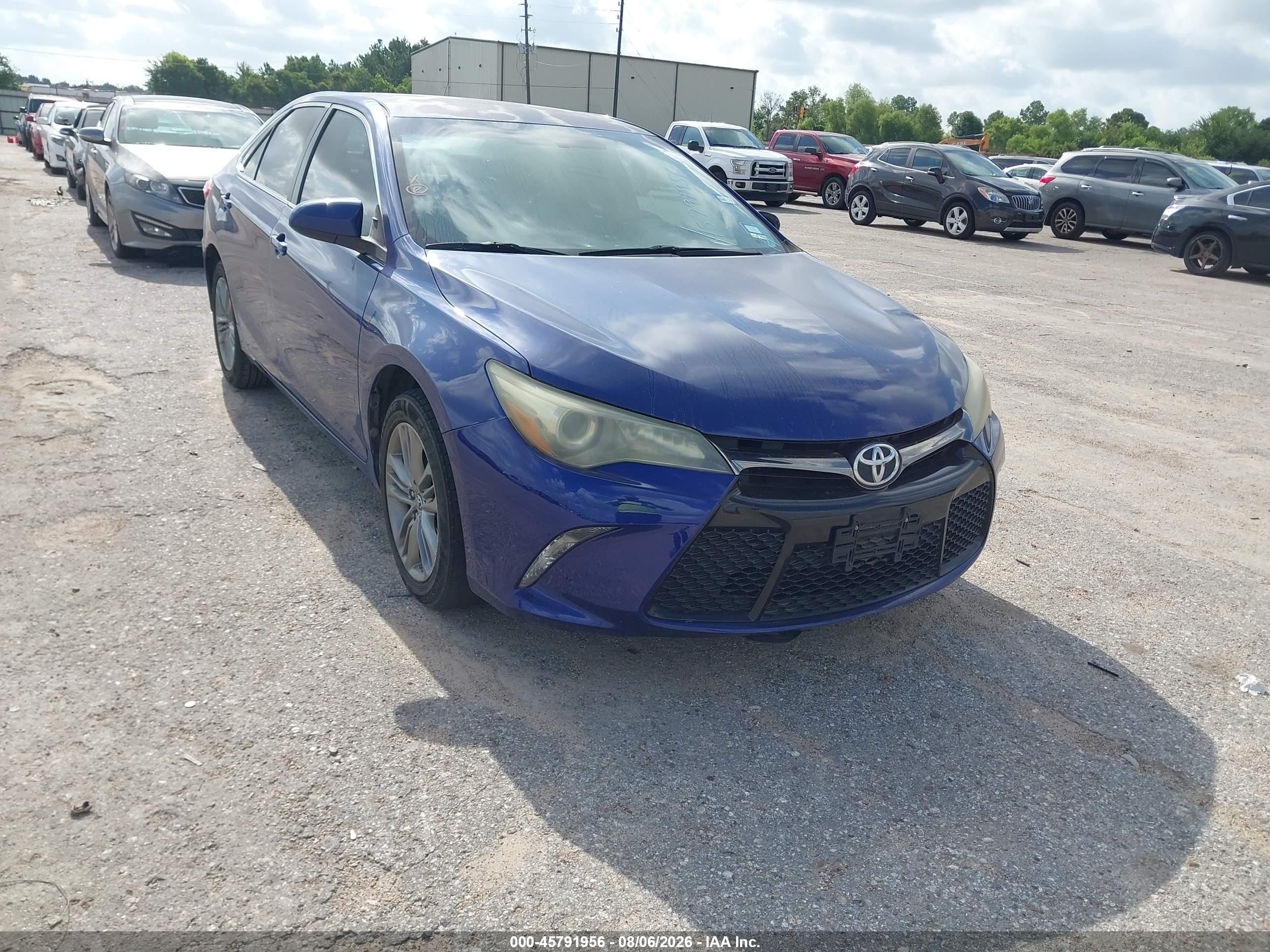 2015 Toyota Camry Se Blue vin: 4T1BF1FK9FU872759