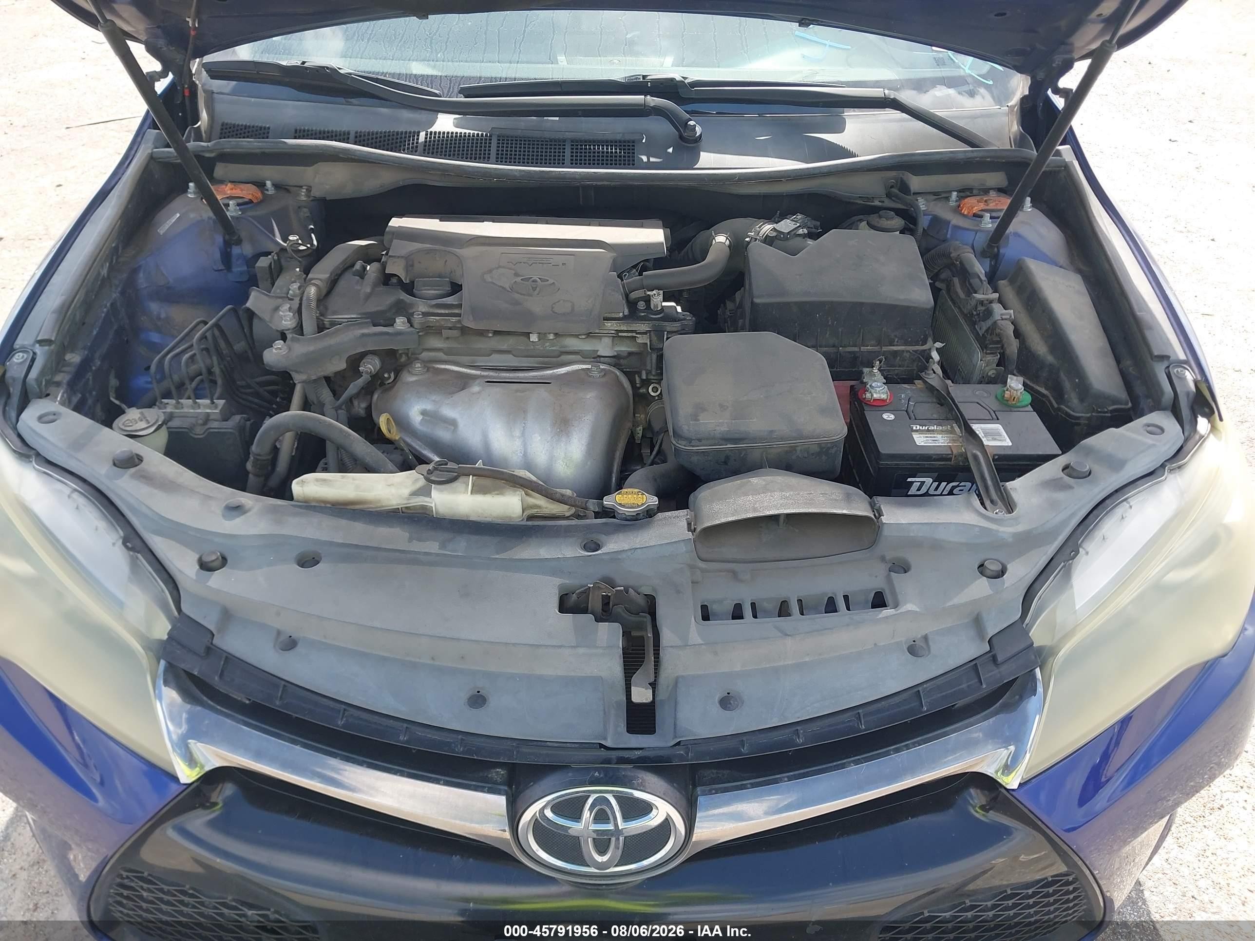 2015 Toyota Camry Se Blue vin: 4T1BF1FK9FU872759