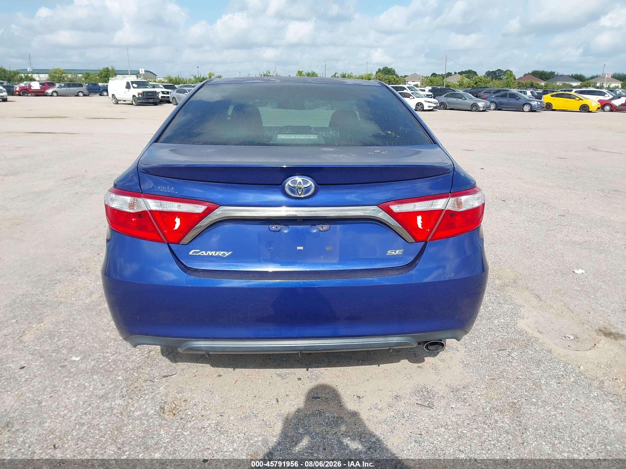 2015 Toyota Camry Se Blue vin: 4T1BF1FK9FU872759