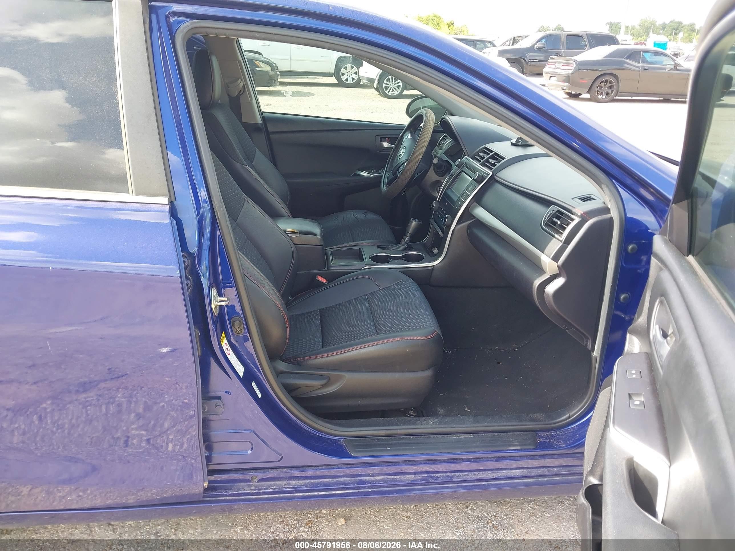 2015 Toyota Camry Se Blue vin: 4T1BF1FK9FU872759