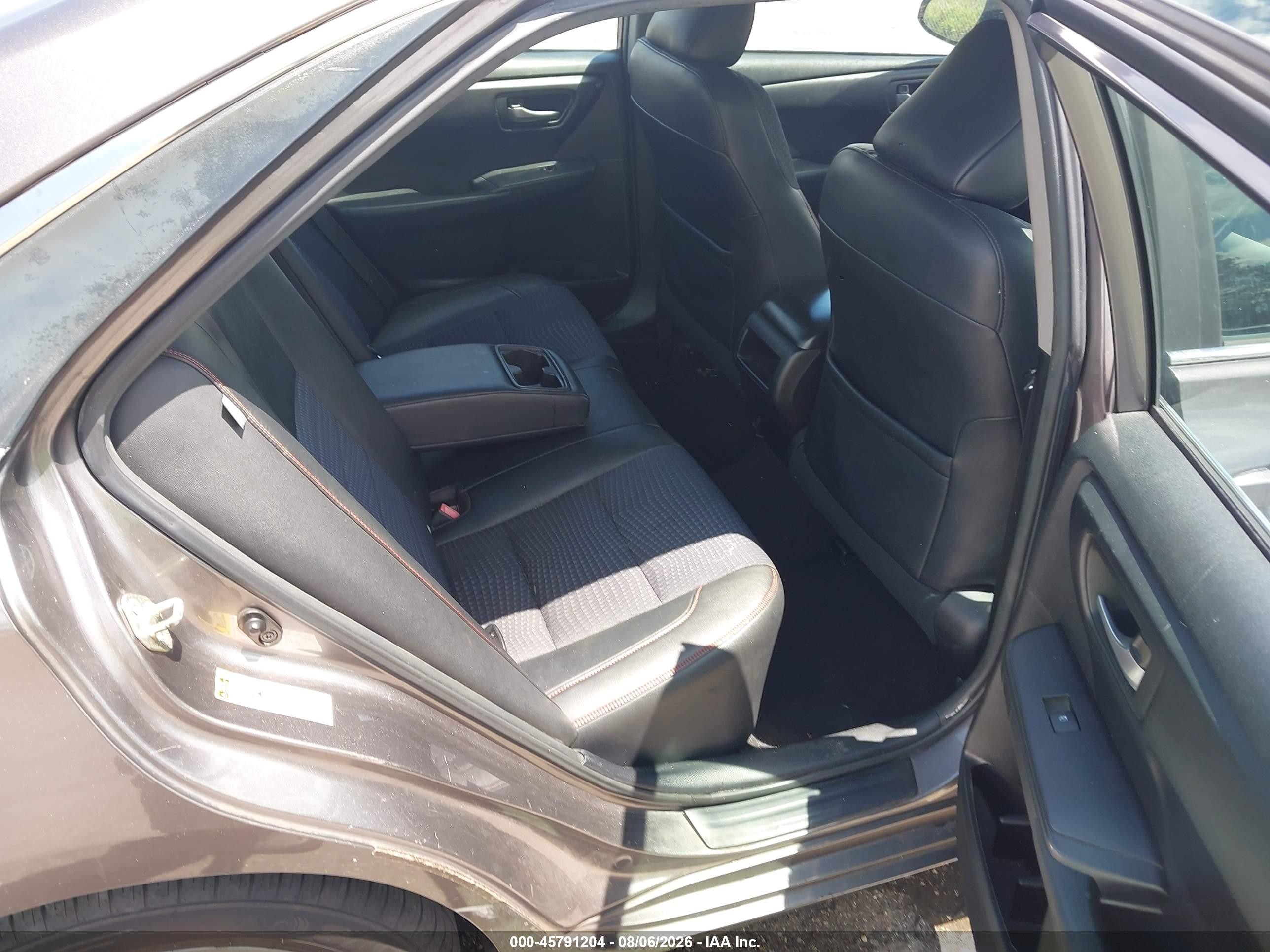 2015 Toyota Camry Se Gray vin: 4T1BF1FK9FU882868