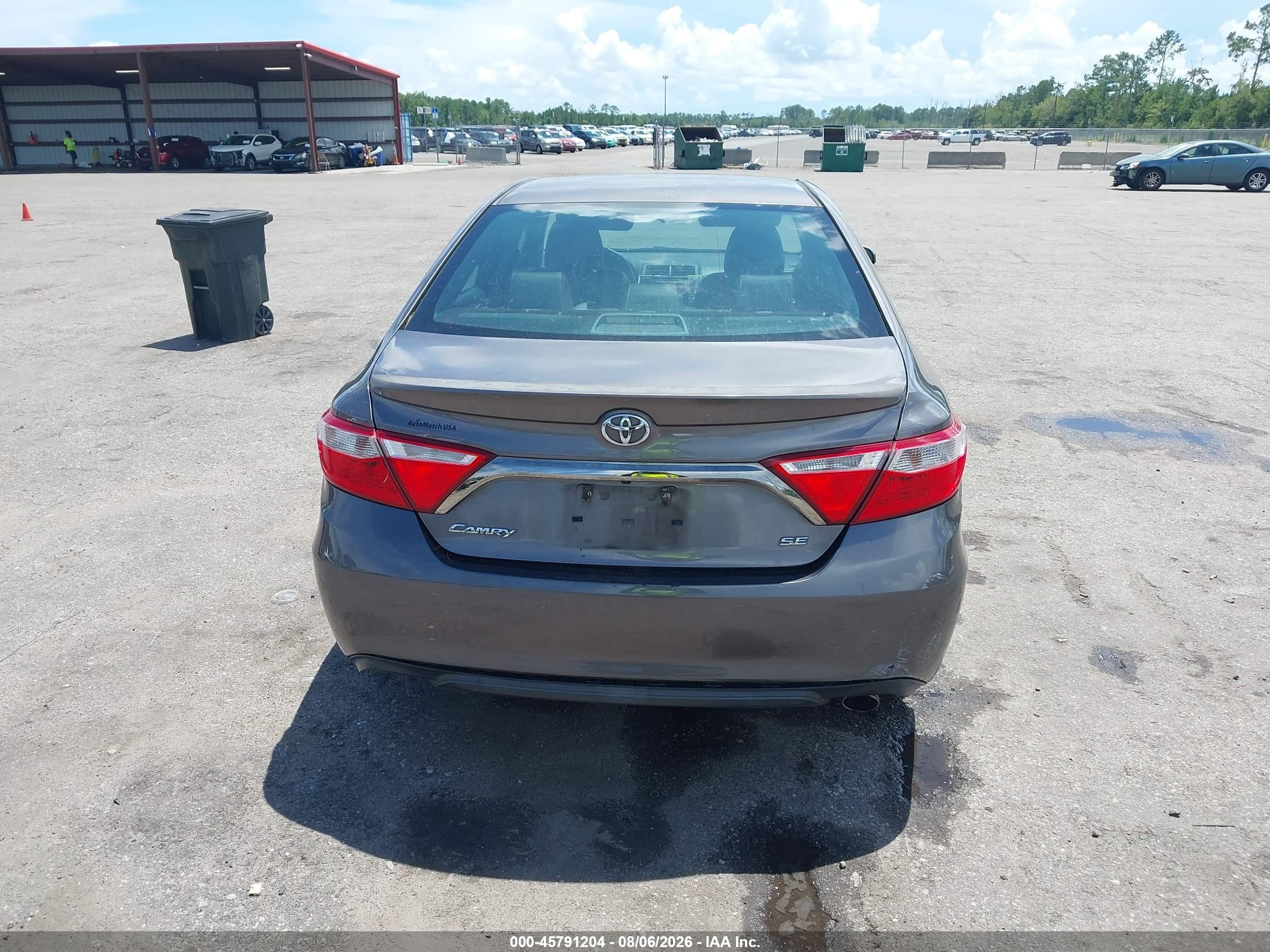 2015 Toyota Camry Se Gray vin: 4T1BF1FK9FU882868