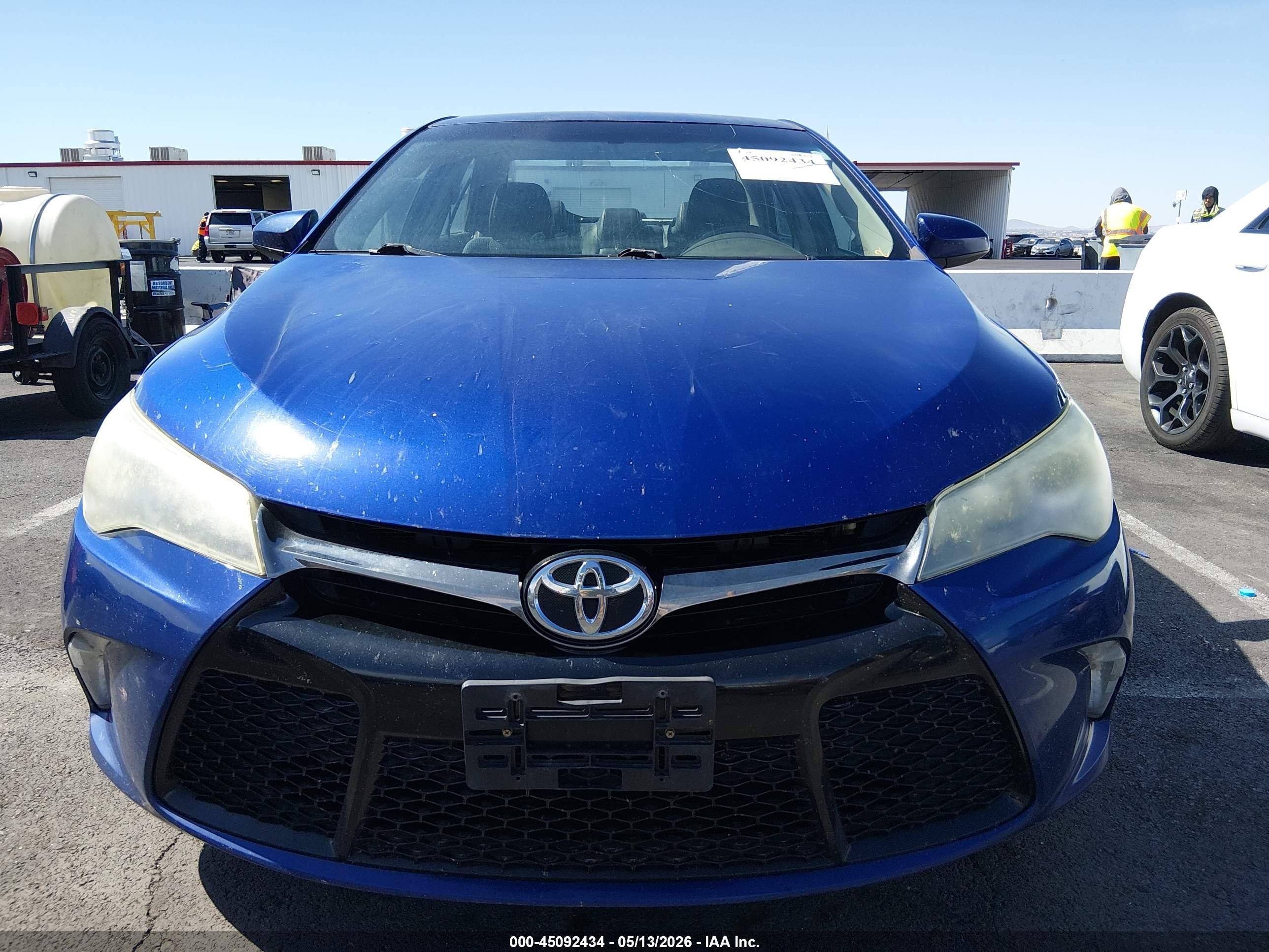 2015 Toyota Camry Se Blue vin: 4T1BF1FK9FU886371