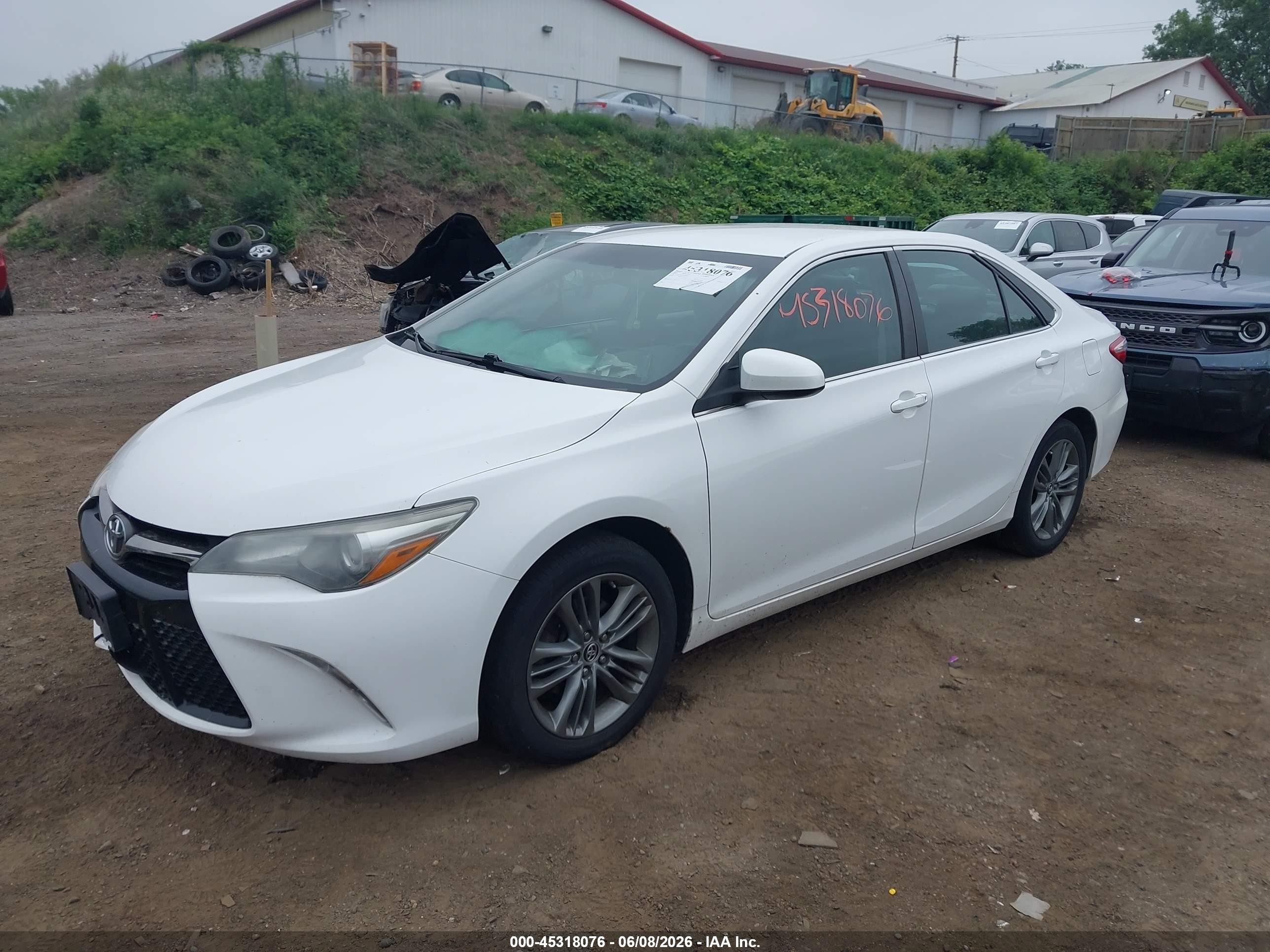 2015 Toyota Camry Se White vin: 4T1BF1FK9FU888928
