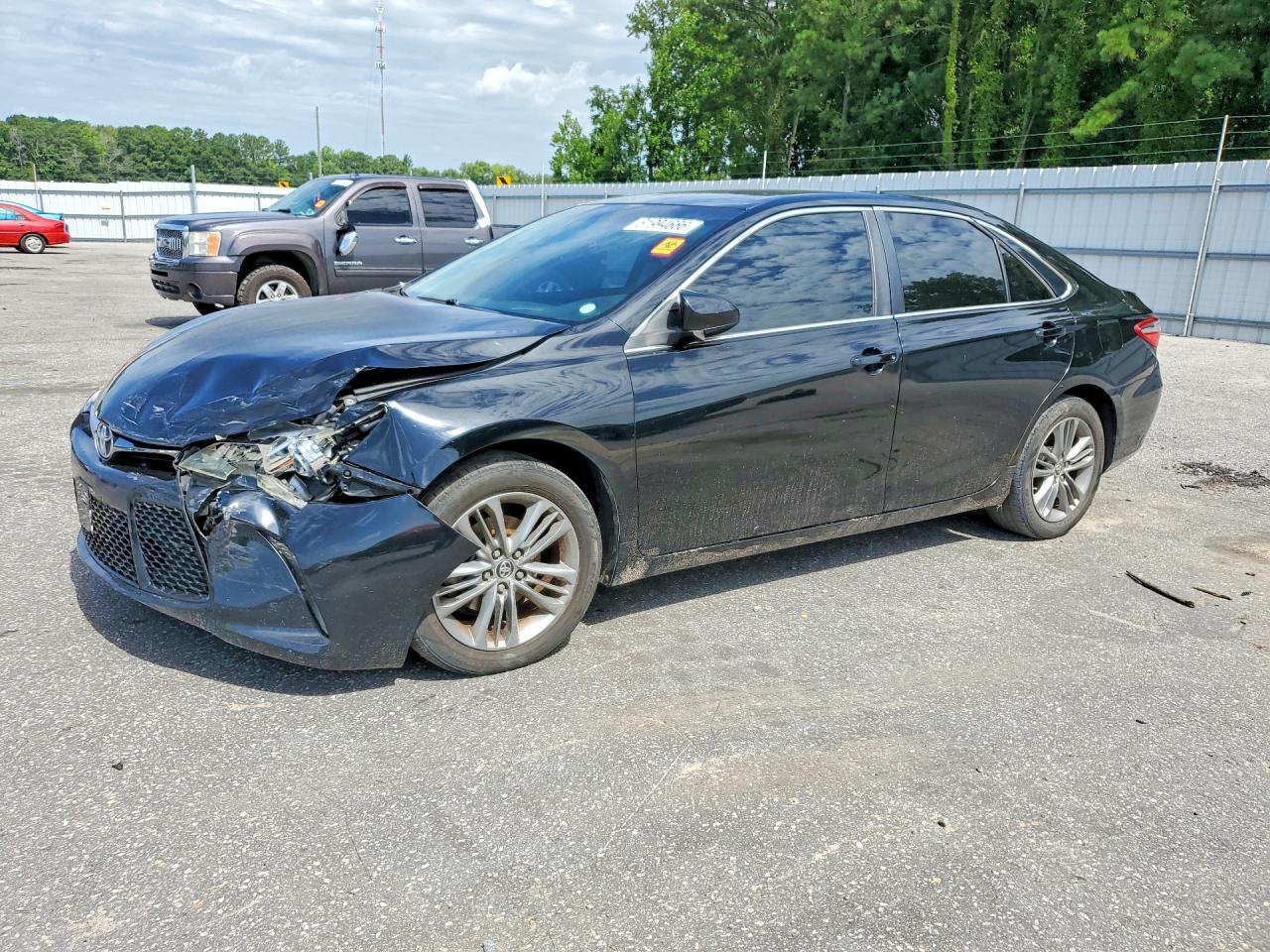 2015 Toyota Camry Se Blue vin: 4T1BF1FK9FU889223