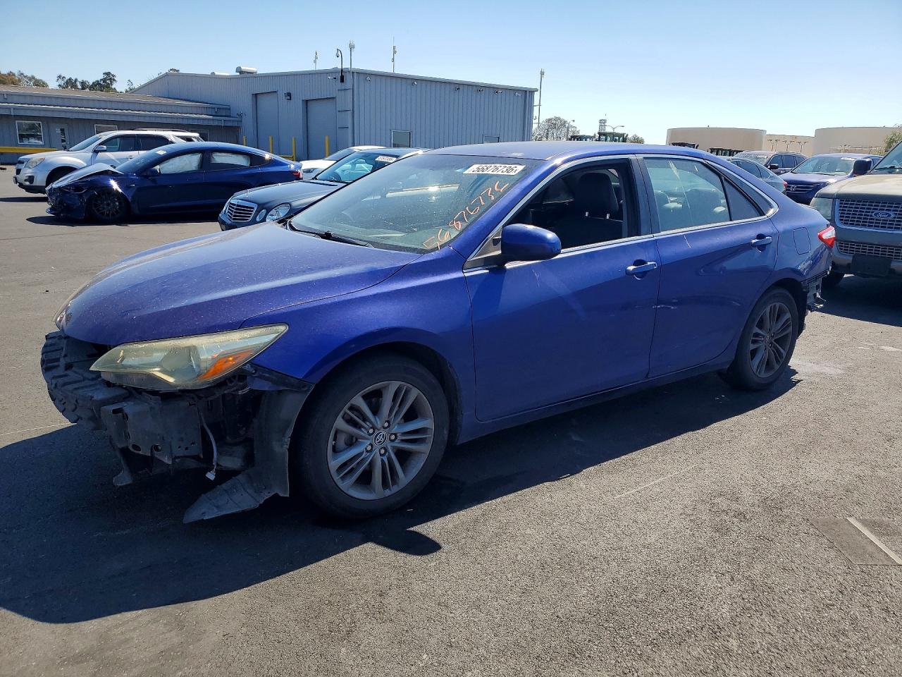 2015 Toyota Camry Se Blue vin: 4T1BF1FK9FU892316
