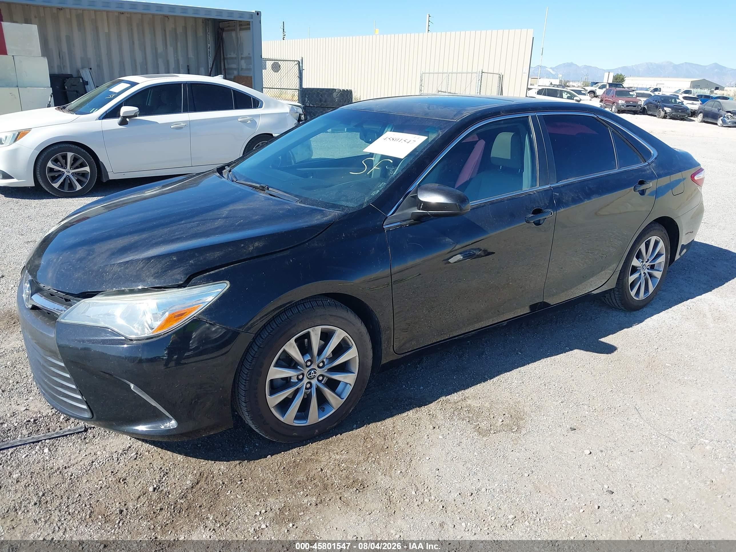 2015 Toyota Camry Le/xle/se/xse Black vin: 4T1BF1FK9FU905467