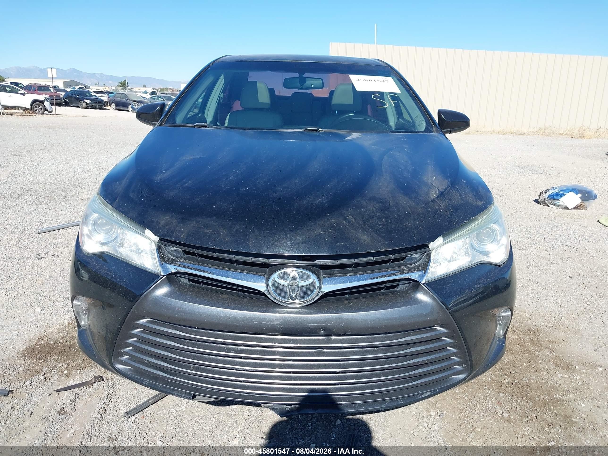 2015 Toyota Camry Le/xle/se/xse Black vin: 4T1BF1FK9FU905467
