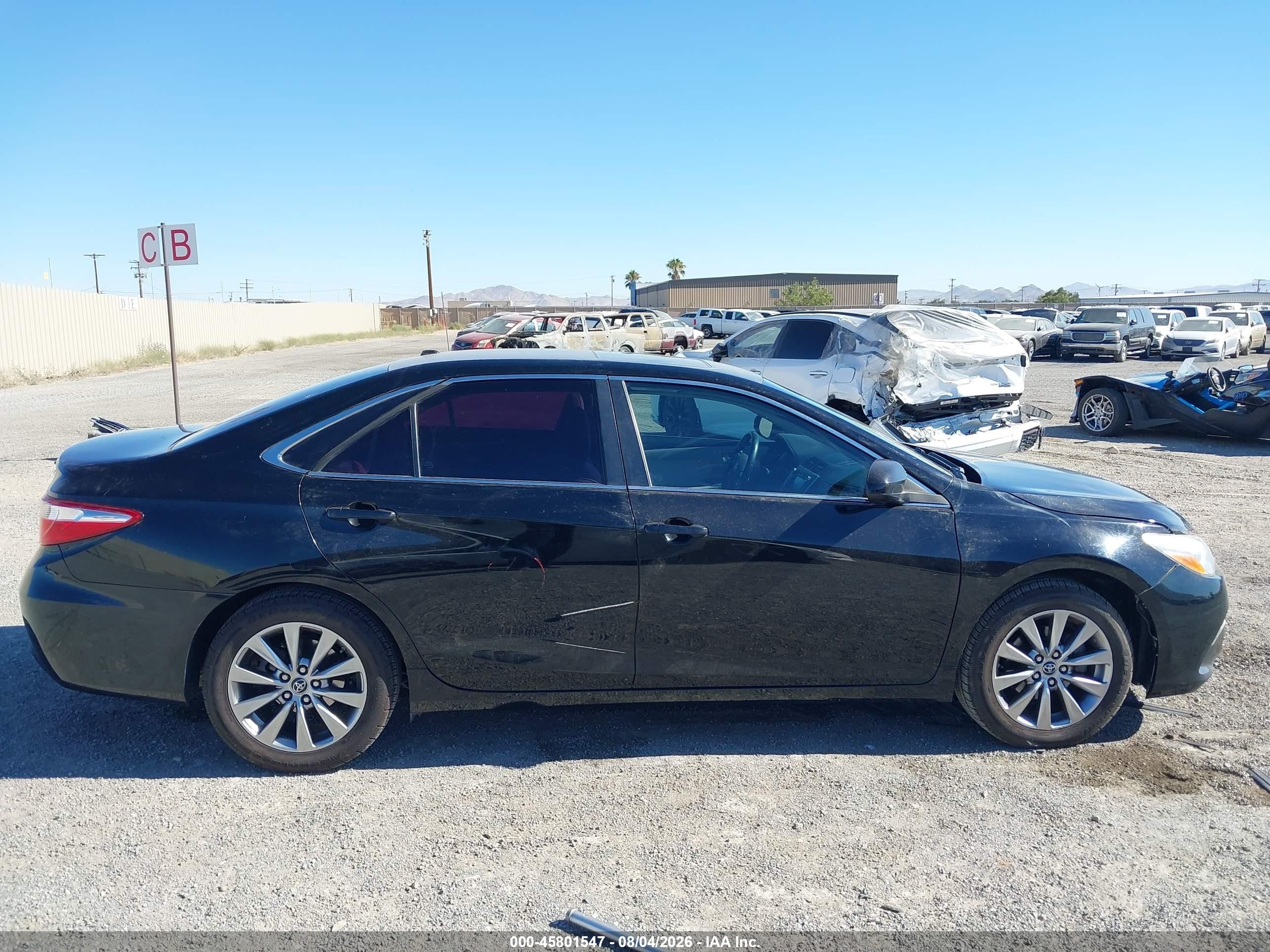 2015 Toyota Camry Le/xle/se/xse Black vin: 4T1BF1FK9FU905467