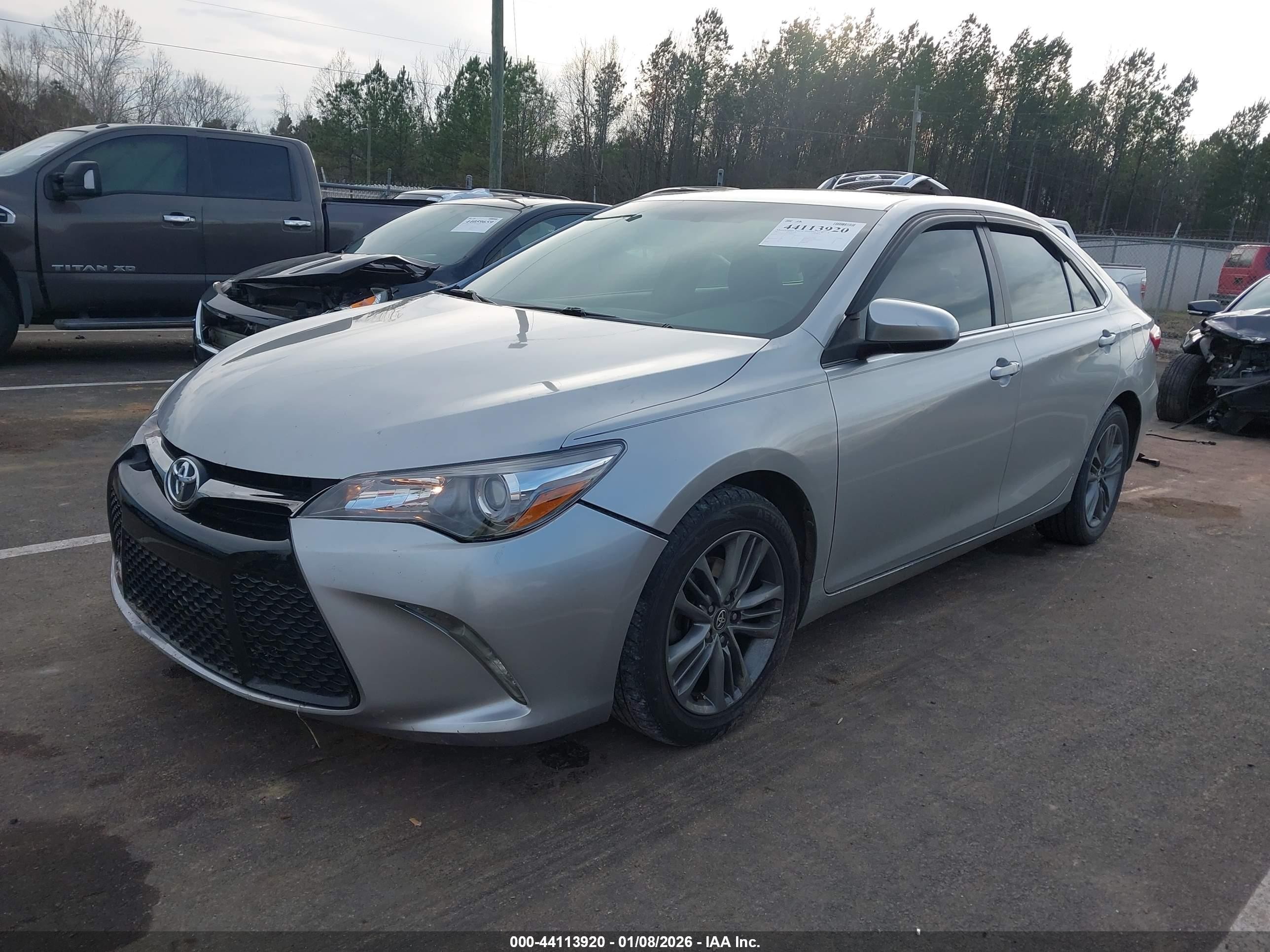 2015 Toyota Camry Se Silver vin: 4T1BF1FK9FU907381