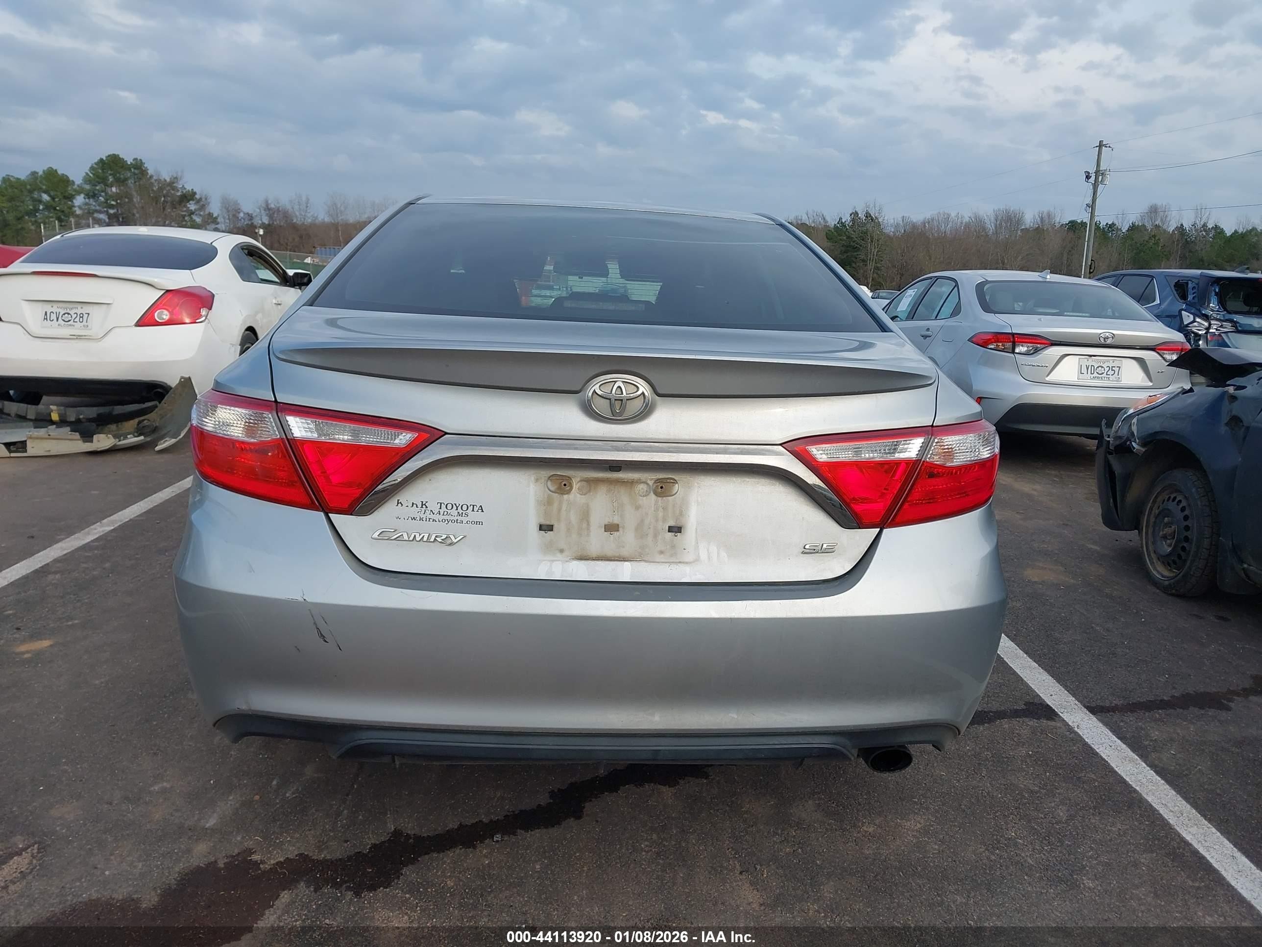 2015 Toyota Camry Se Silver vin: 4T1BF1FK9FU907381