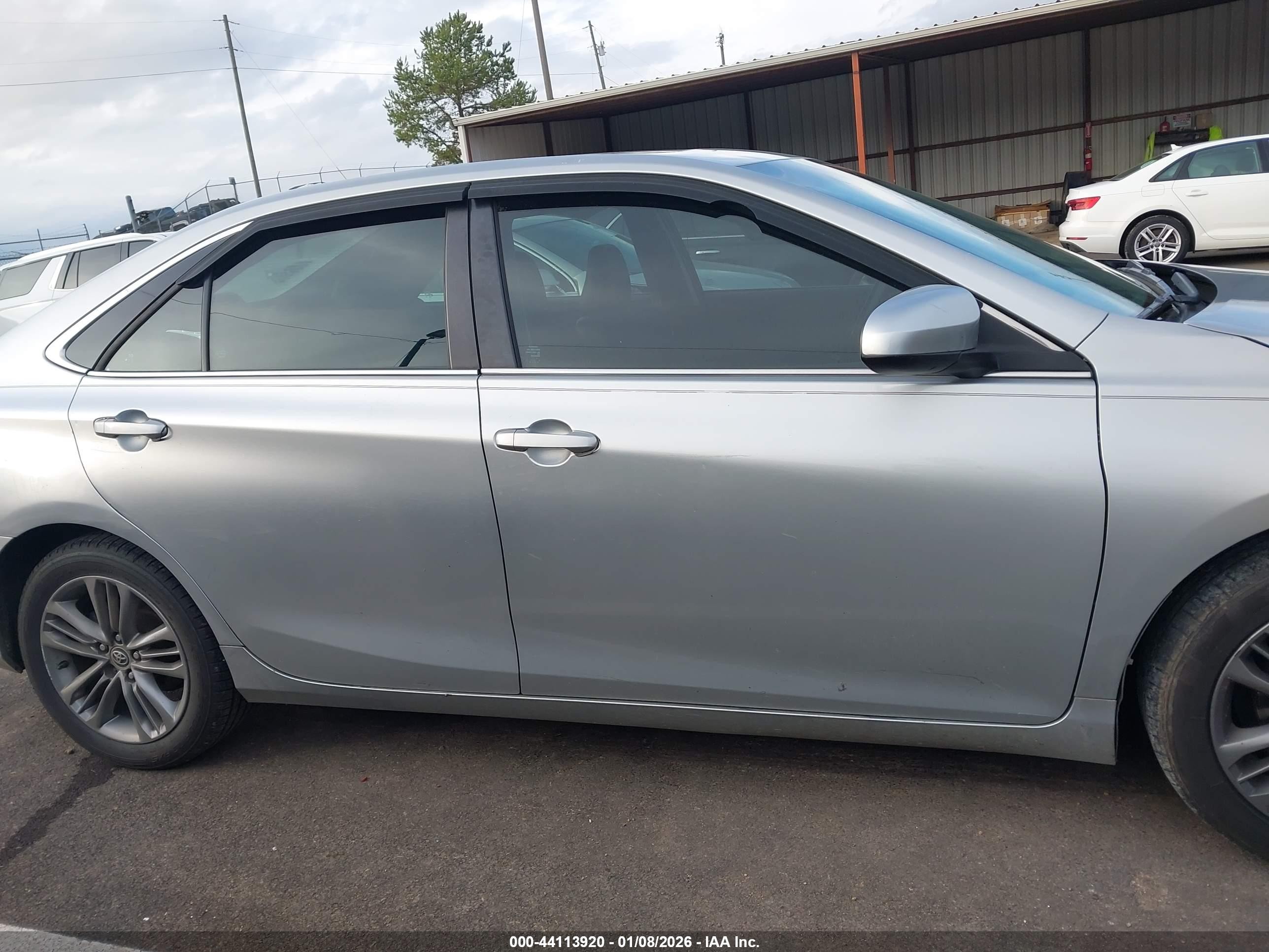 2015 Toyota Camry Se Silver vin: 4T1BF1FK9FU907381