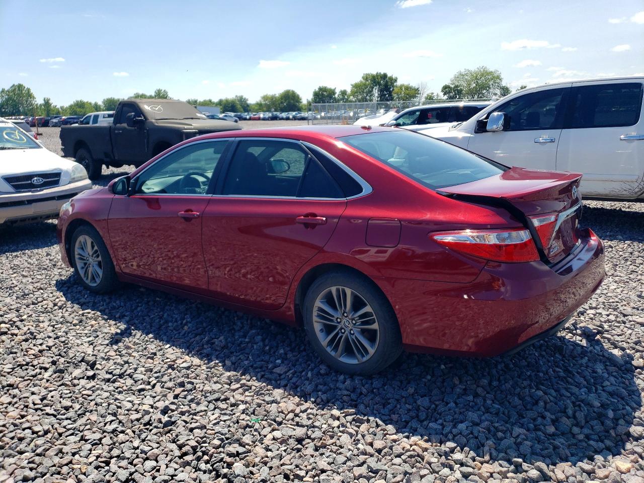 2015 Toyota Camry Se Red vin: 4T1BF1FK9FU909650