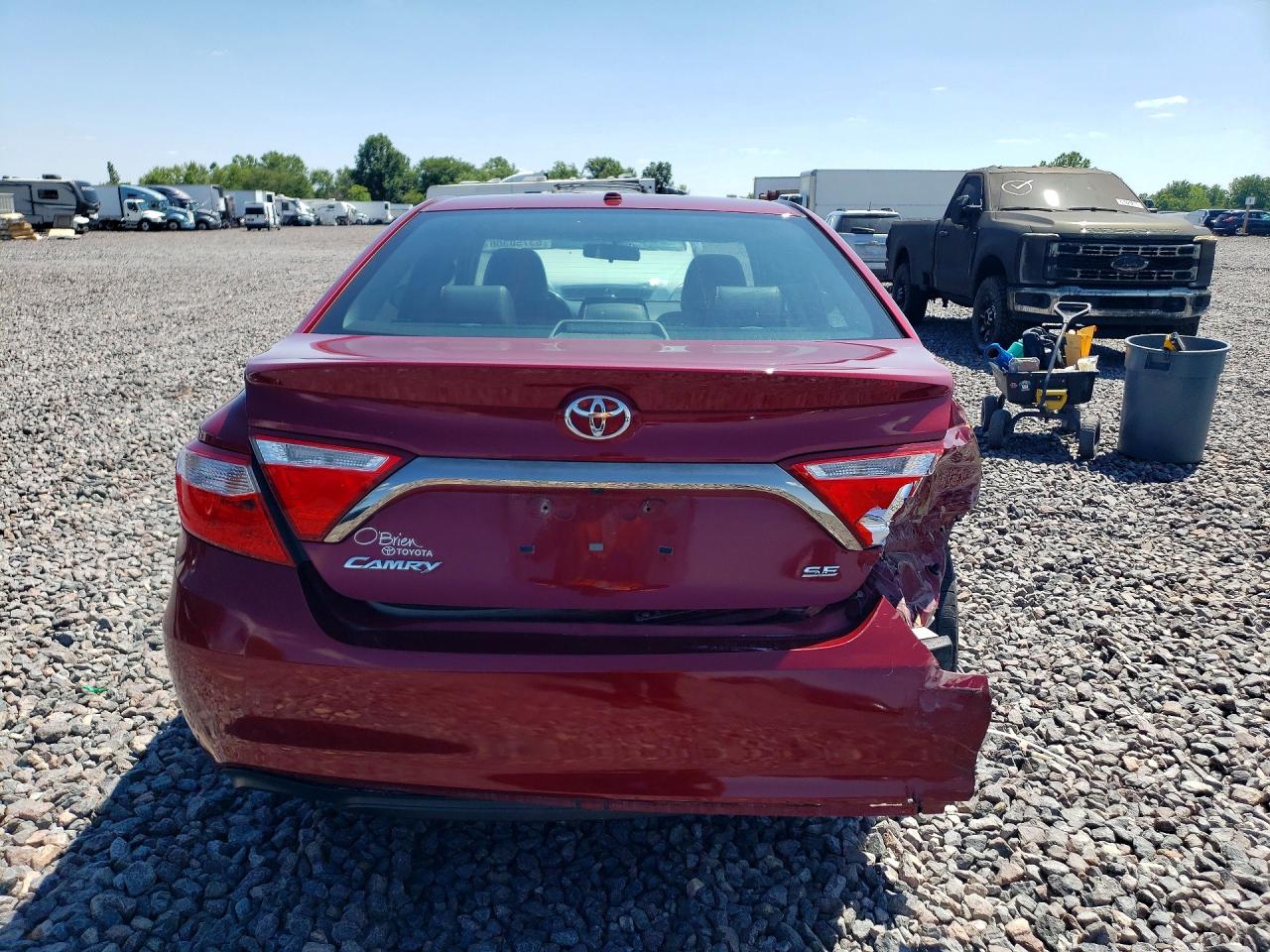 2015 Toyota Camry Se Red vin: 4T1BF1FK9FU909650