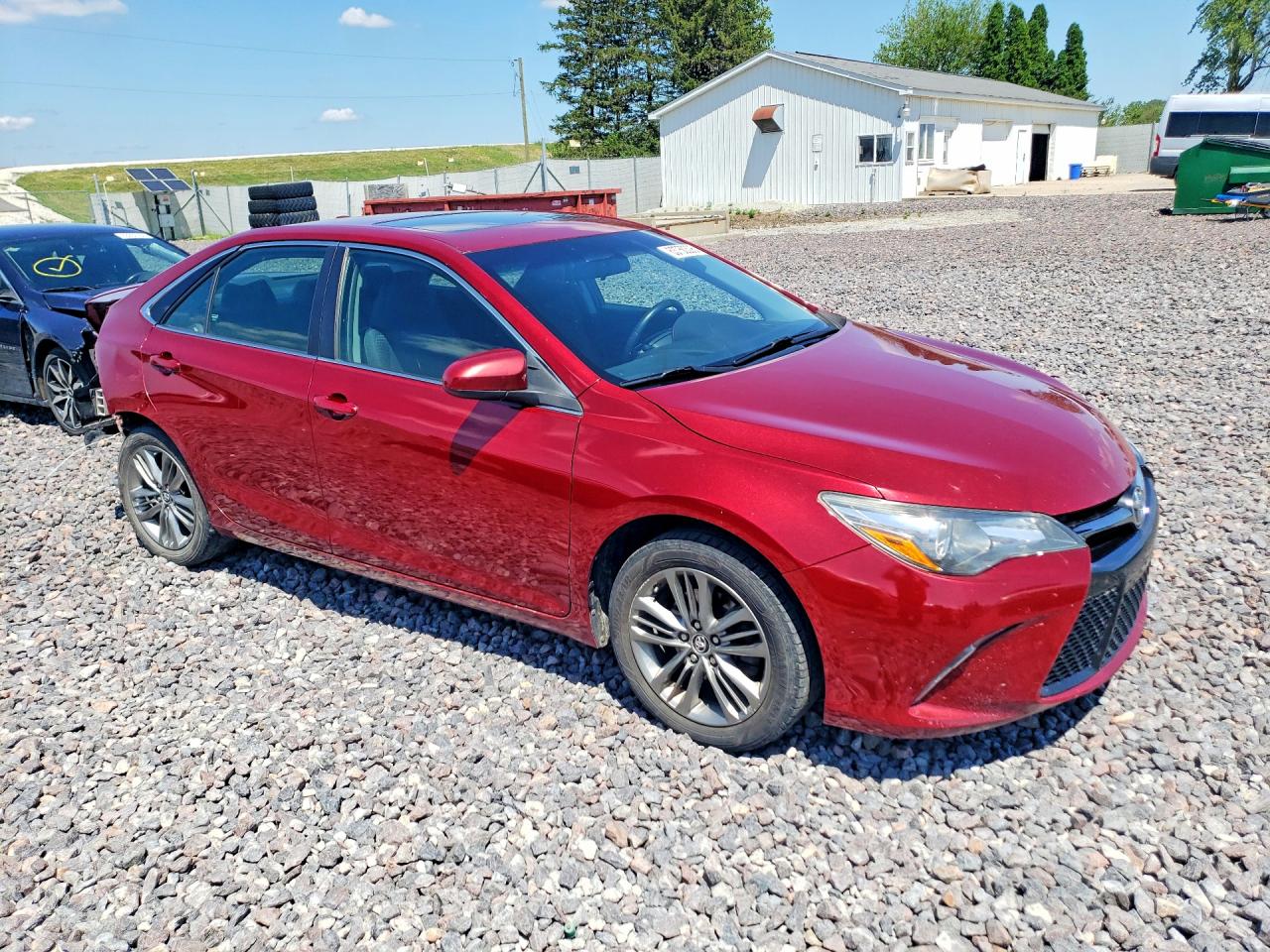 2015 Toyota Camry Se Red vin: 4T1BF1FK9FU909650