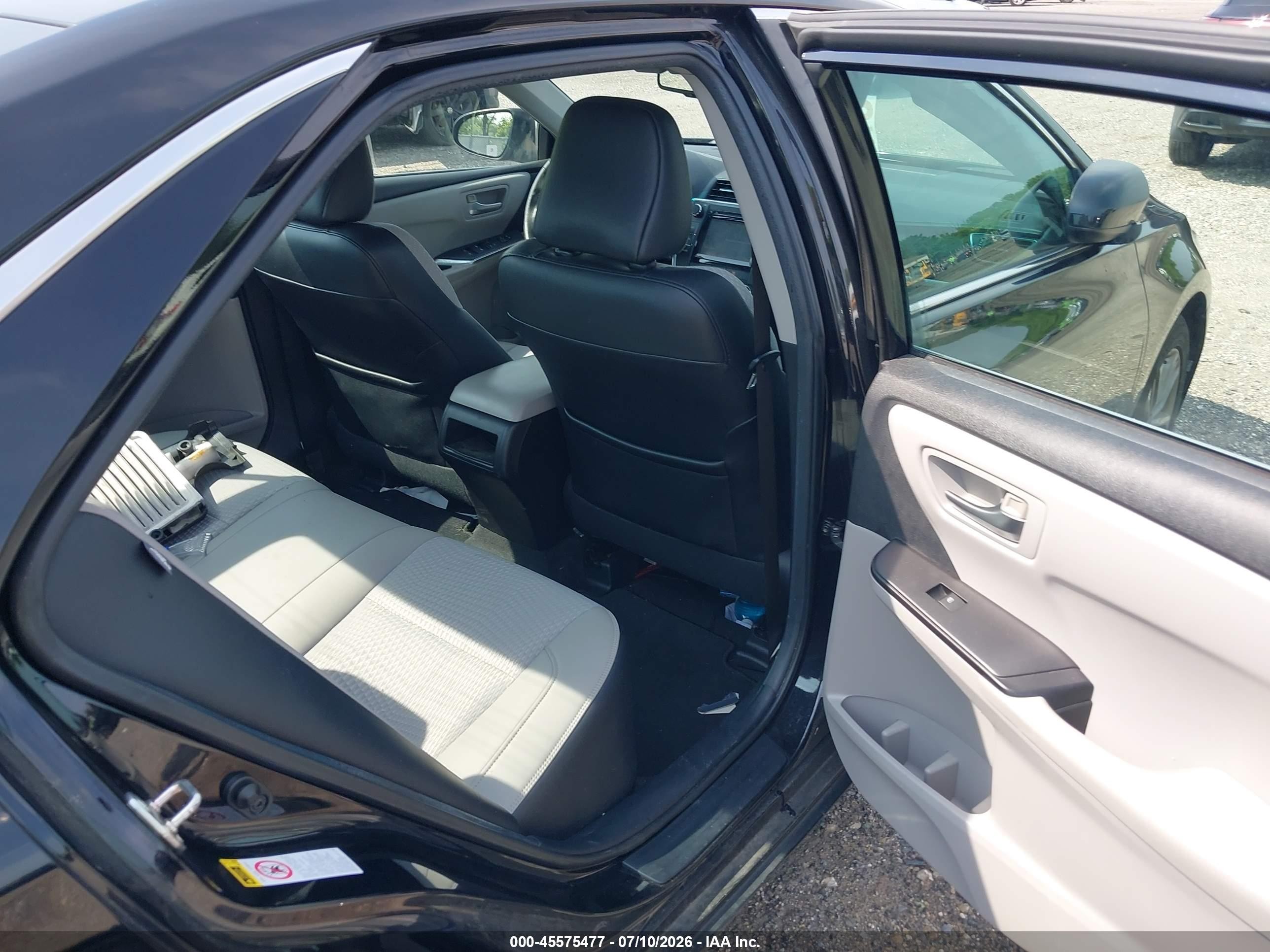 2015 Toyota Camry Se Black vin: 4T1BF1FK9FU913665