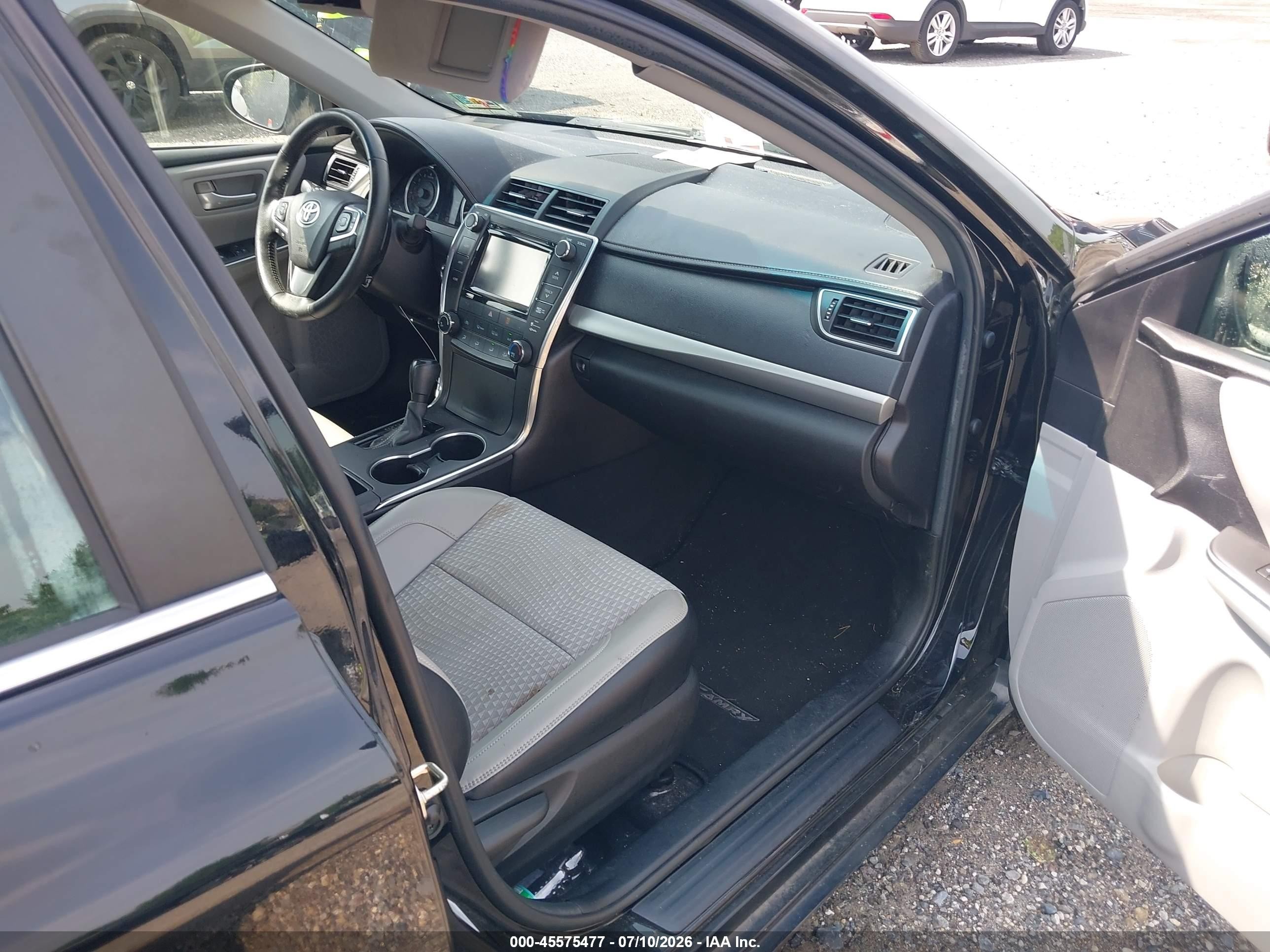 2015 Toyota Camry Se Black vin: 4T1BF1FK9FU913665