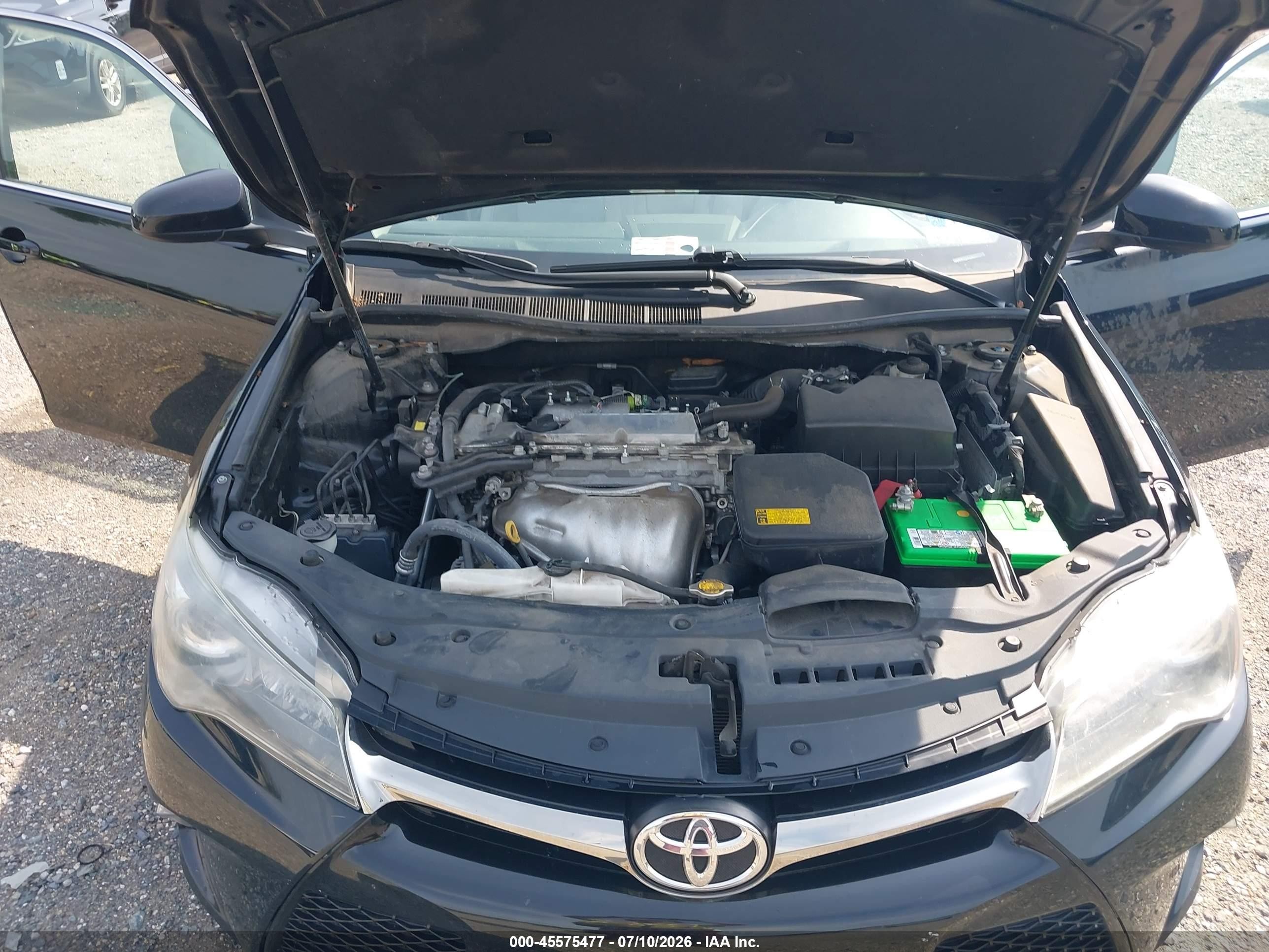 2015 Toyota Camry Se Black vin: 4T1BF1FK9FU913665