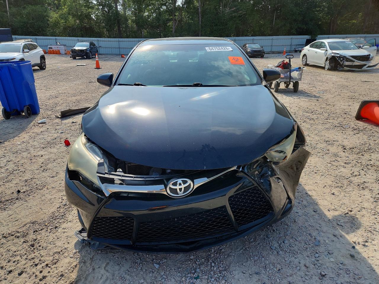 2015 Toyota Camry Se Black vin: 4T1BF1FK9FU920566