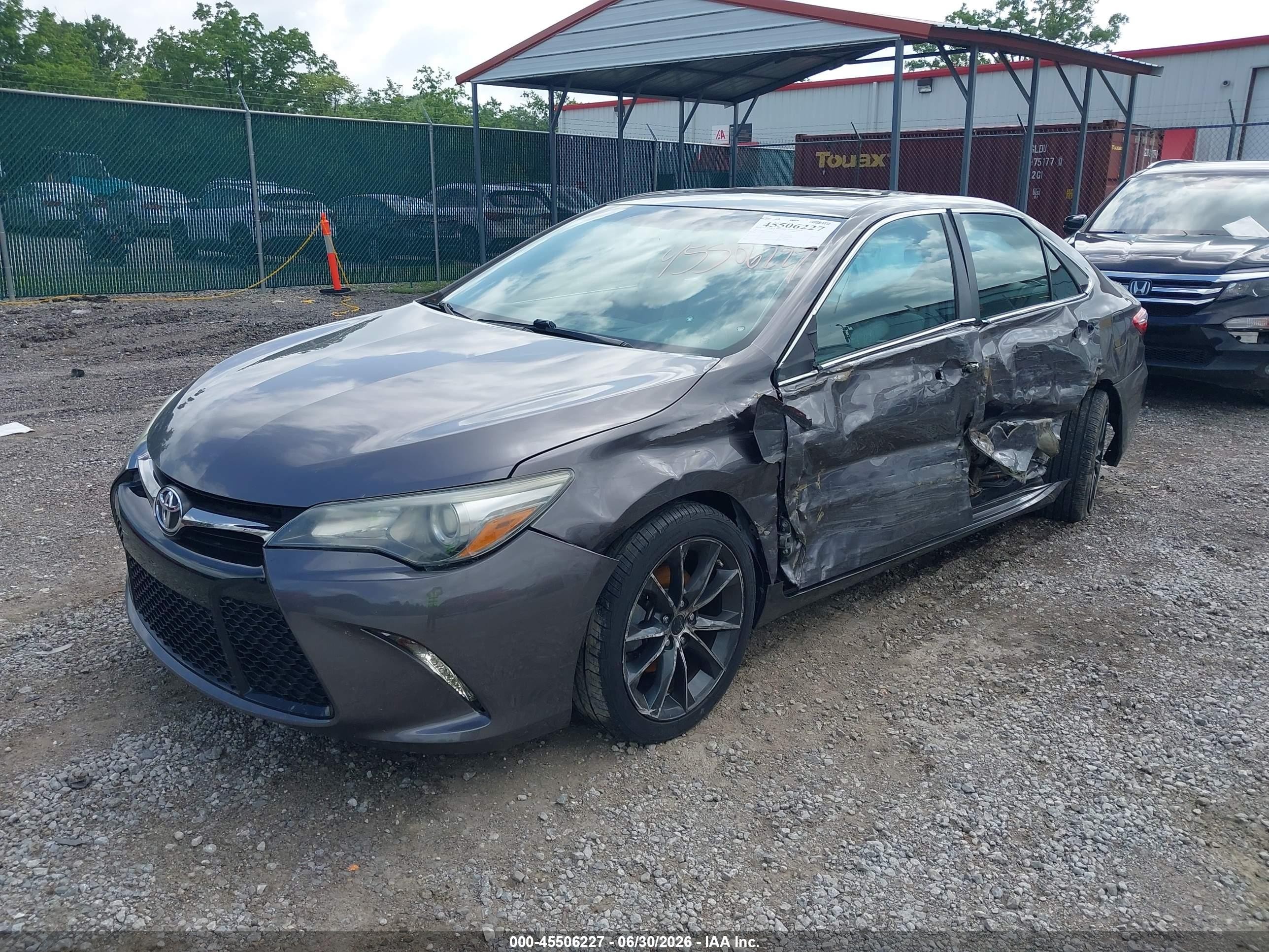 2015 Toyota Camry Xse Gray vin: 4T1BF1FK9FU921832