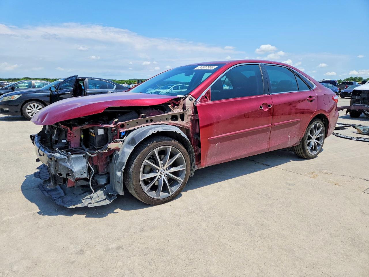 2015 Toyota Camry Xse Maroon vin: 4T1BF1FK9FU921880