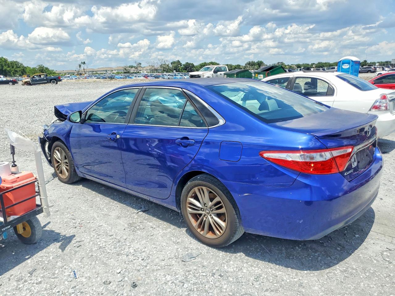 2015 Toyota Camry Se Blue vin: 4T1BF1FK9FU942275