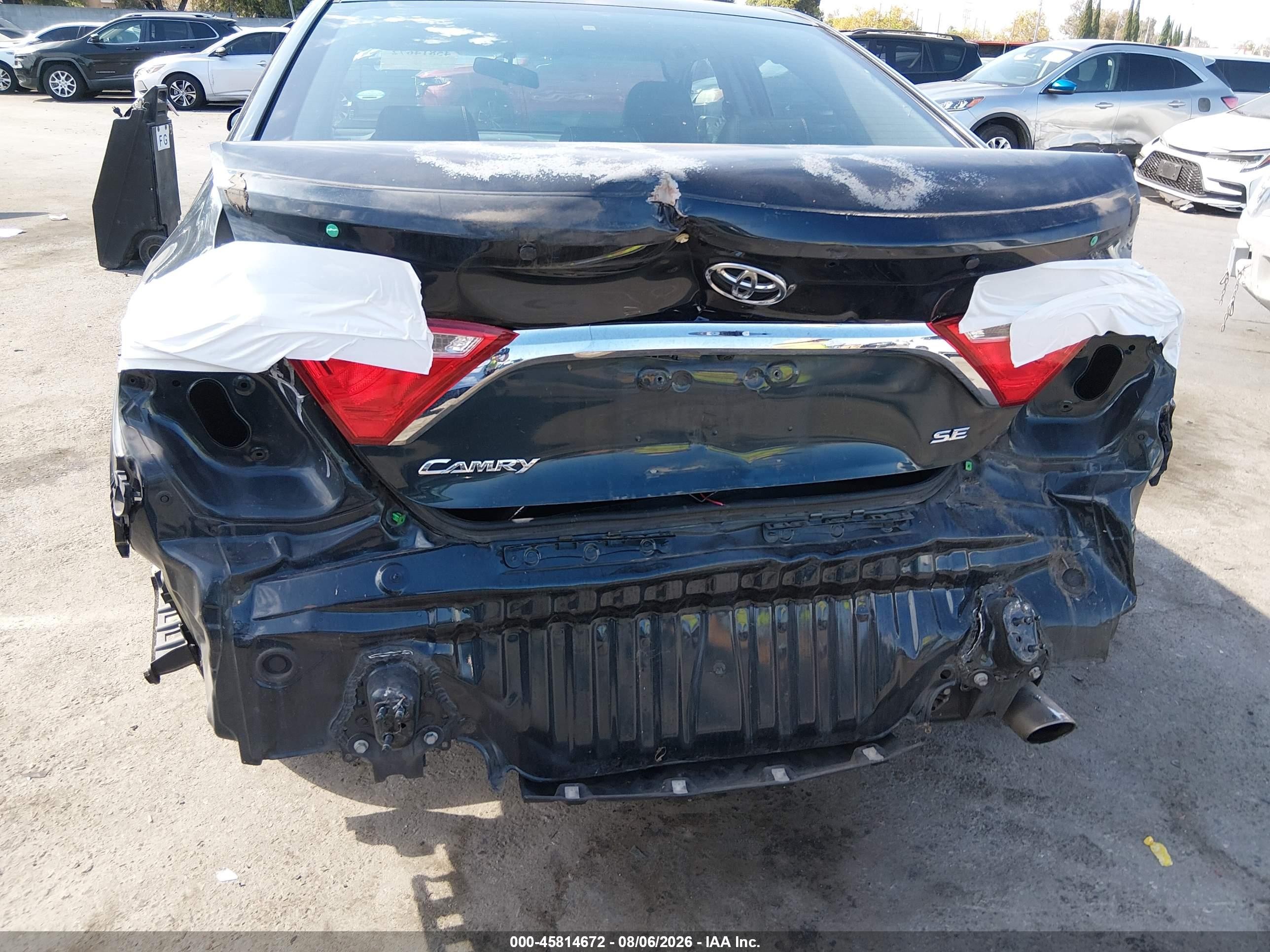 2015 Toyota Camry Se Green vin: 4T1BF1FK9FU976541