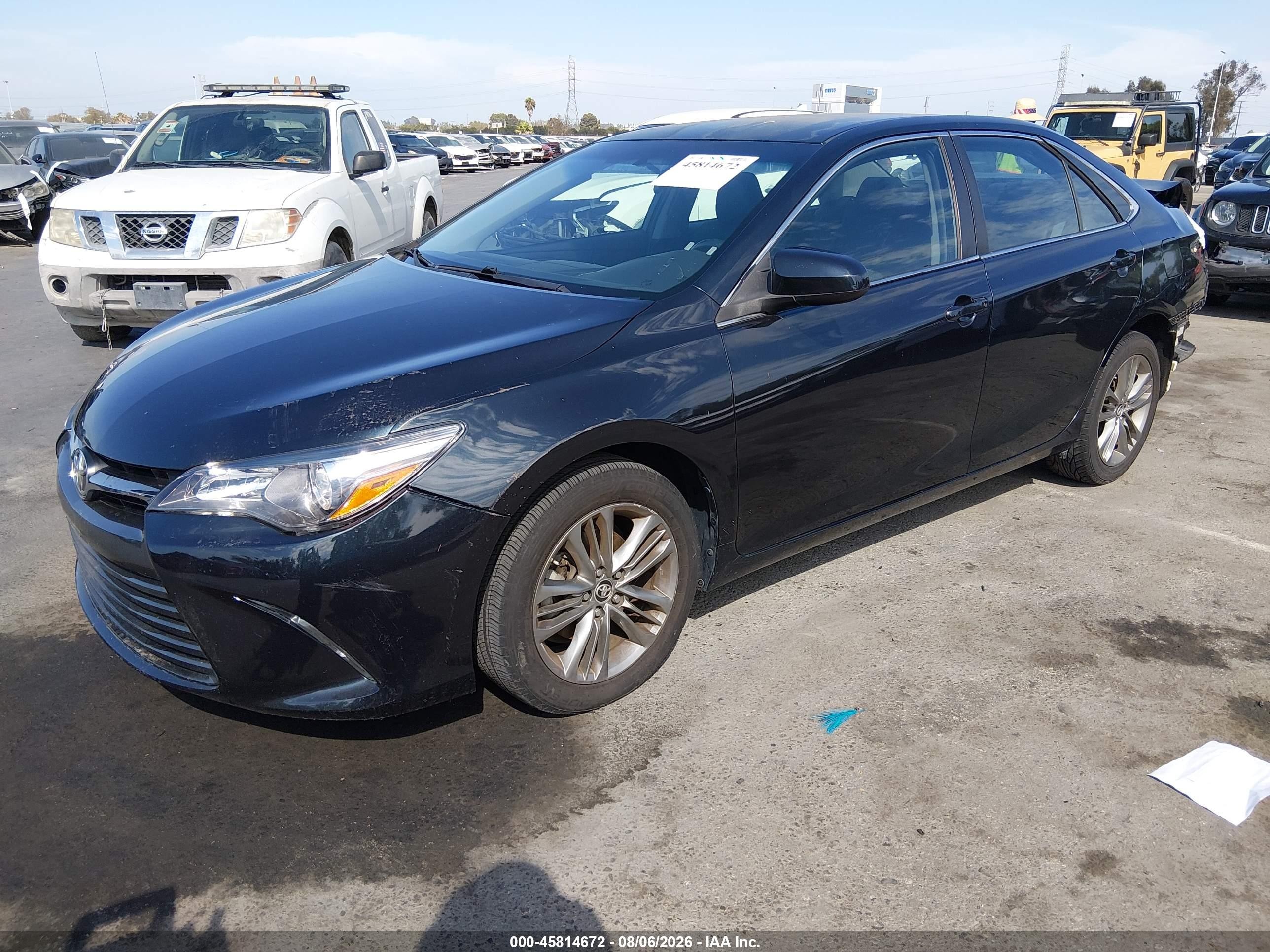 2015 Toyota Camry Se Green vin: 4T1BF1FK9FU976541