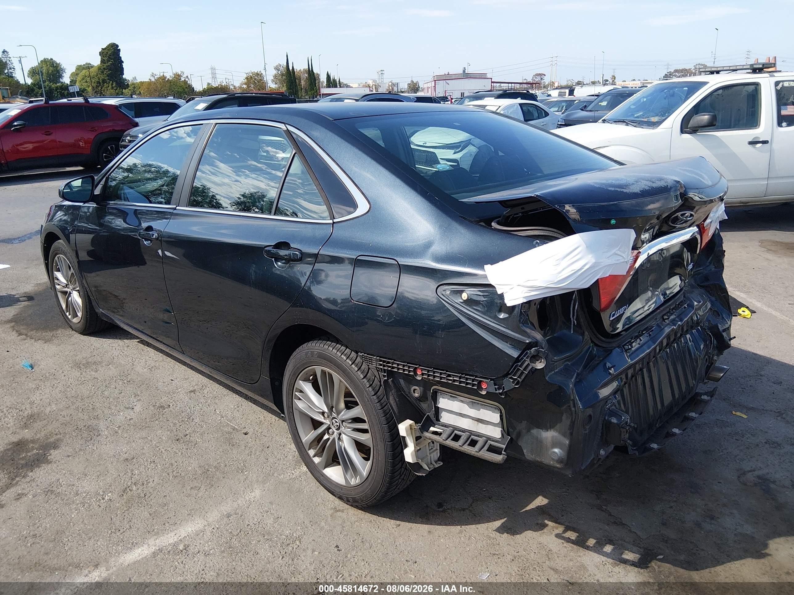 2015 Toyota Camry Se Green vin: 4T1BF1FK9FU976541