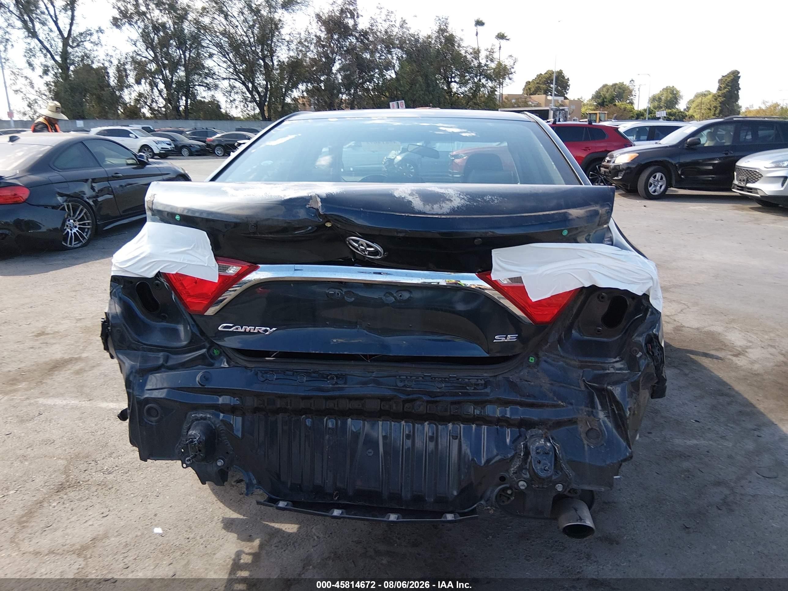 2015 Toyota Camry Se Green vin: 4T1BF1FK9FU976541