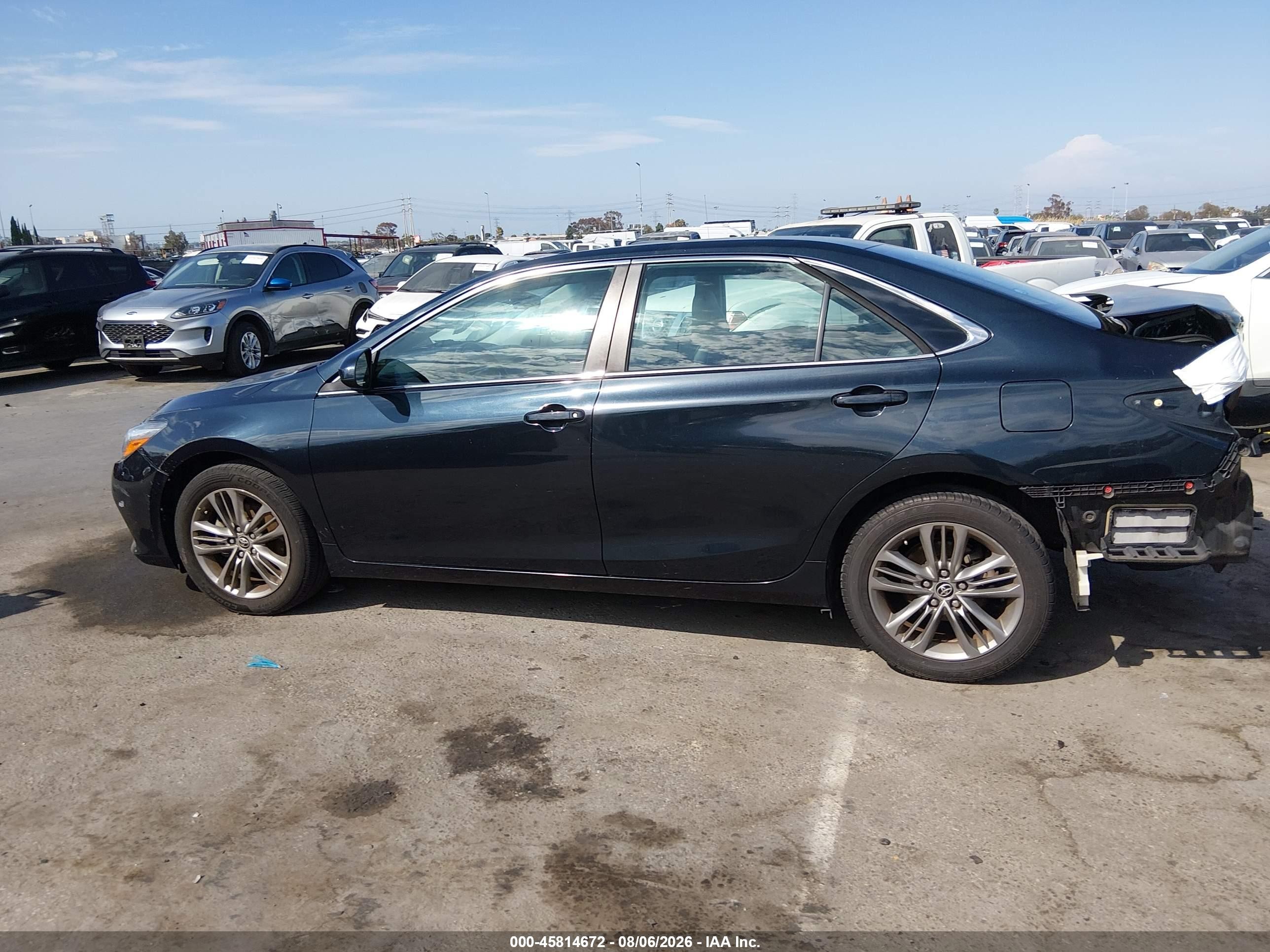 2015 Toyota Camry Se Green vin: 4T1BF1FK9FU976541