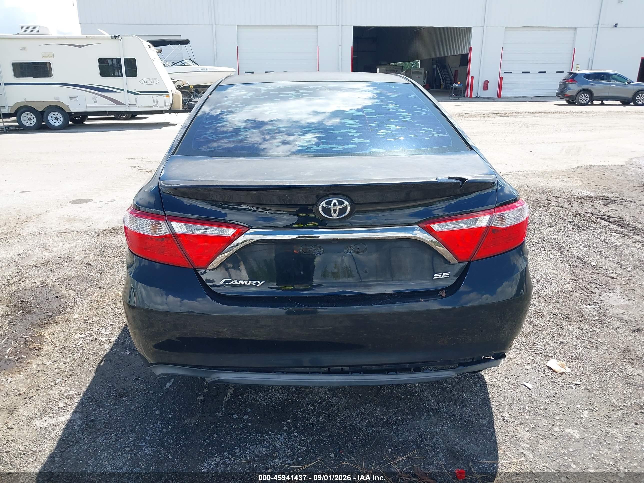 2015 Toyota Camry Se Black vin: 4T1BF1FK9FU979553