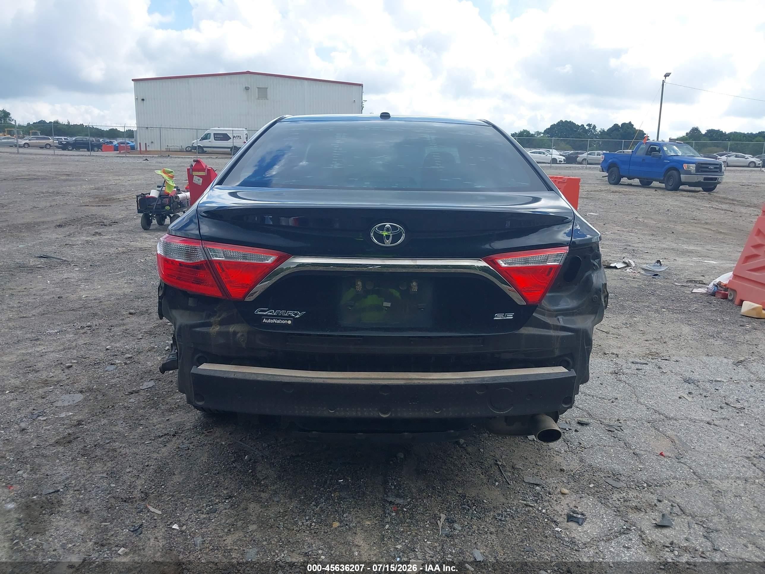 2015 Toyota Camry Se Black vin: 4T1BF1FK9FU980203