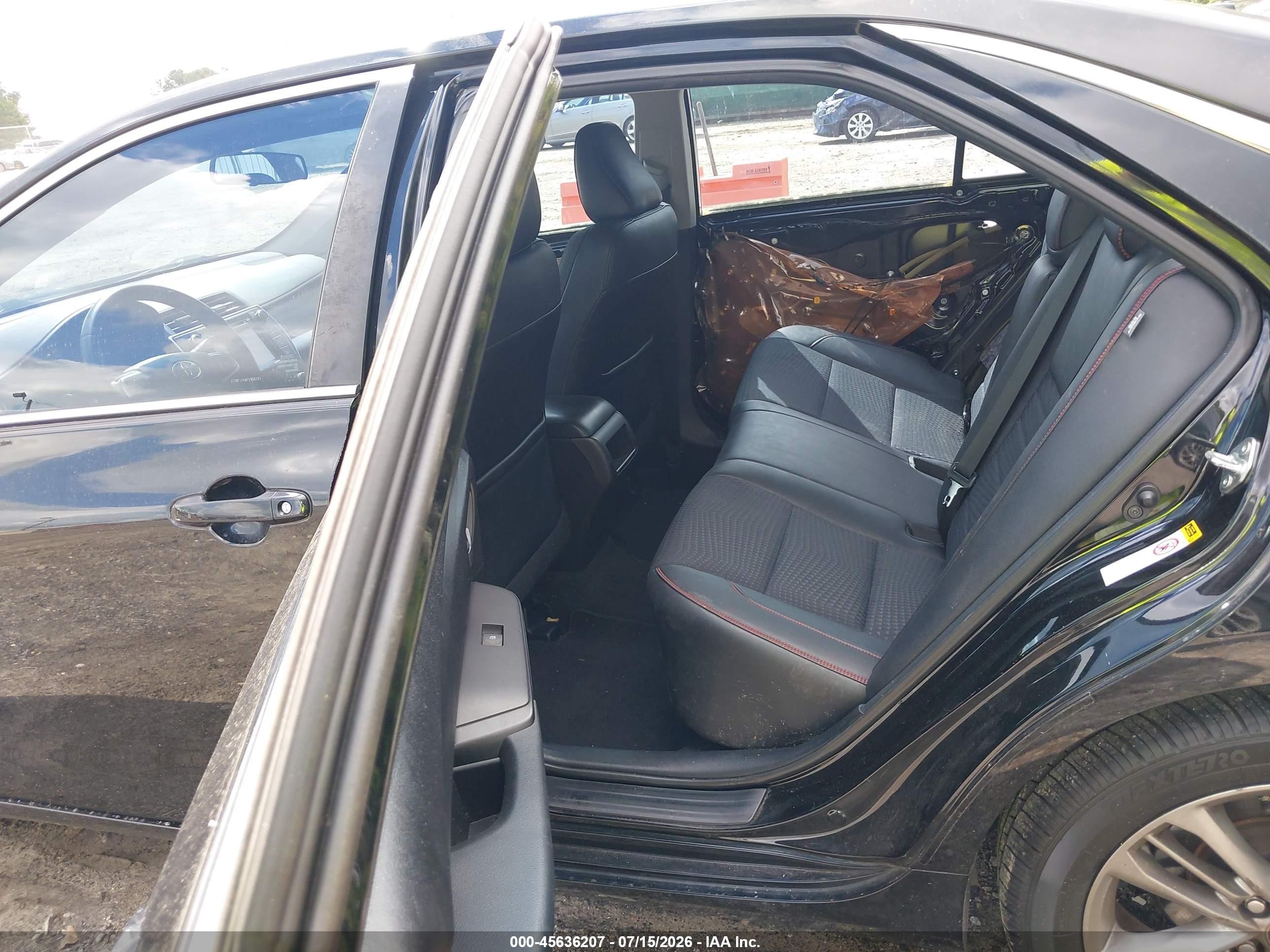 2015 Toyota Camry Se Black vin: 4T1BF1FK9FU980203