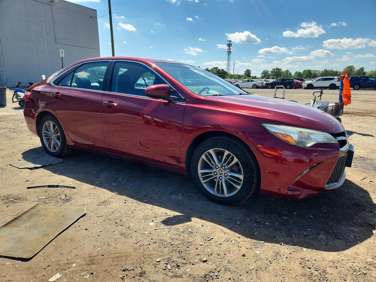 2015 Toyota Camry Se Красный vin: 4T1BF1FK9FU991184