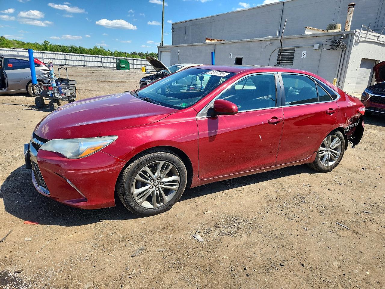 2015 Toyota Camry Se Red vin: 4T1BF1FK9FU991184